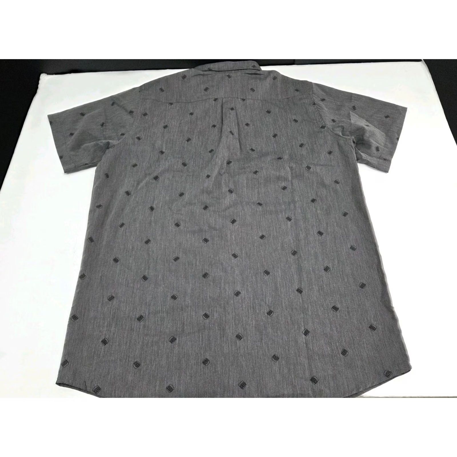 Doublet Shirt Mens L Grey NWT Out Double Short Sleeve Button Size US L / EU 52-54 / 3 - 3 Thumbnail