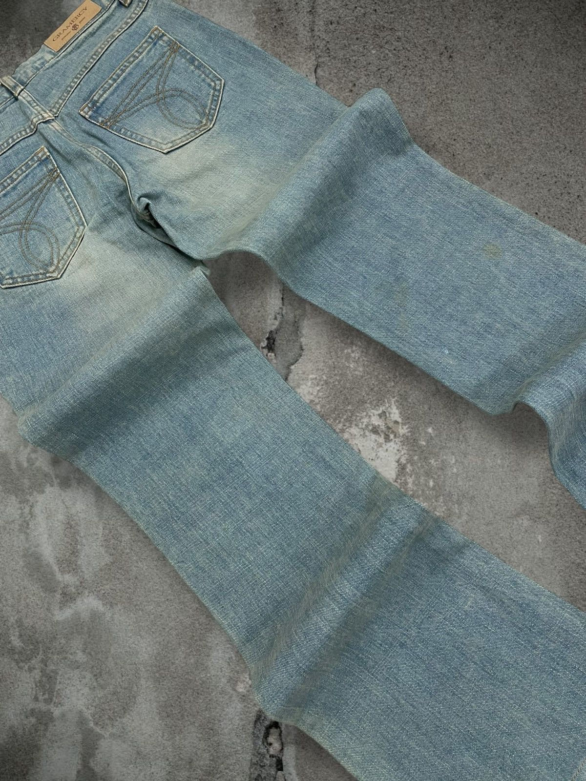Japanese Brand Vintage 90s Japan Designer Gramercy Mudwash Blue Denim Size US 28 / EU 44 - 14 Thumbnail
