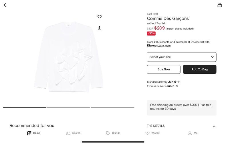 Comme des Garcons Comme Des Garcons Pinch pleated long T-shirt 2506-Nextarrow Size M / US 6-8 / IT 42-44 - 5 Thumbnail