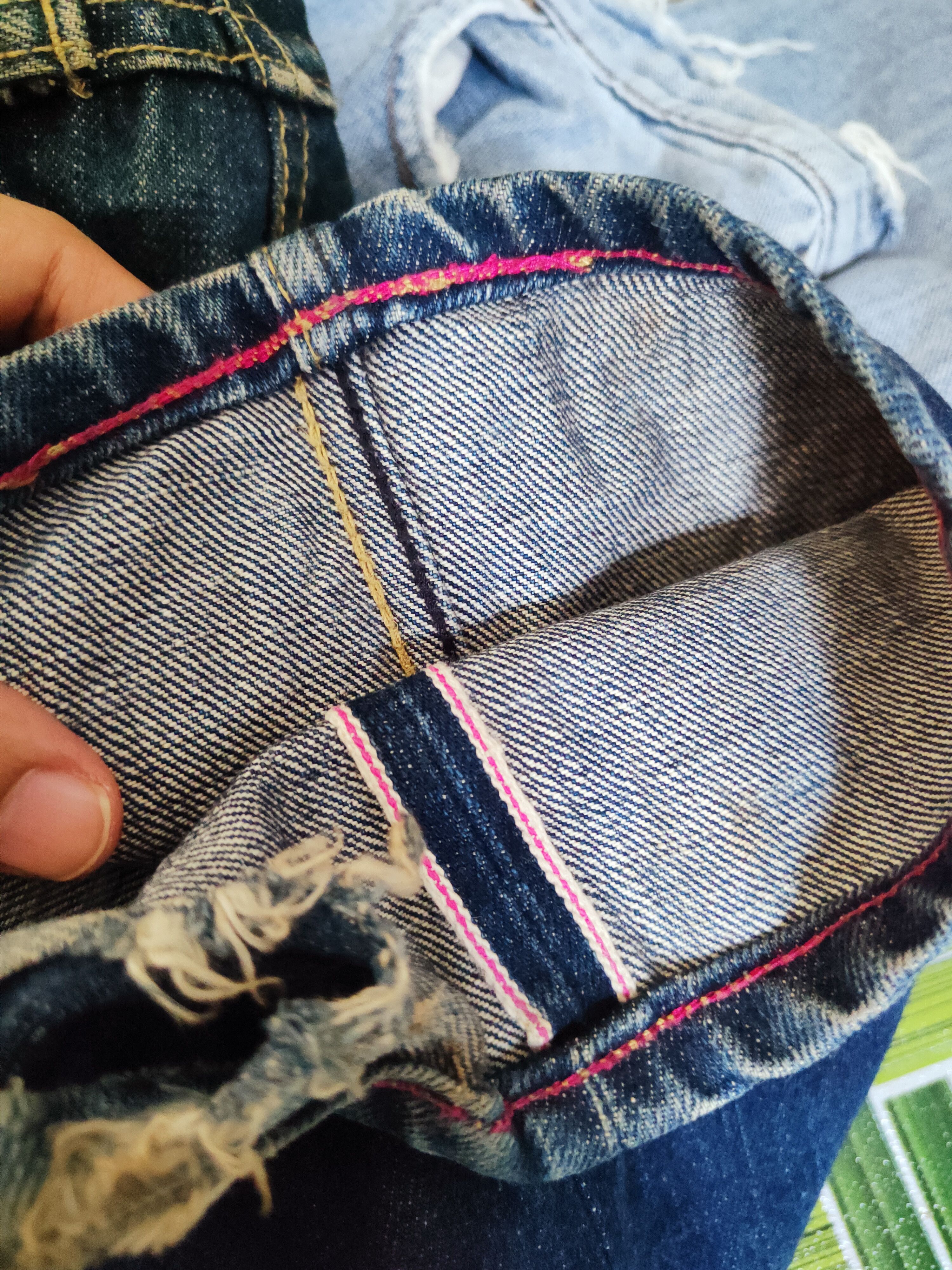 Japanese Brand Paul Smith selvedge Dark Blue Distressed Ripped Jeans #W604 Size 27" / US 4 / IT 40 - 16 Thumbnail