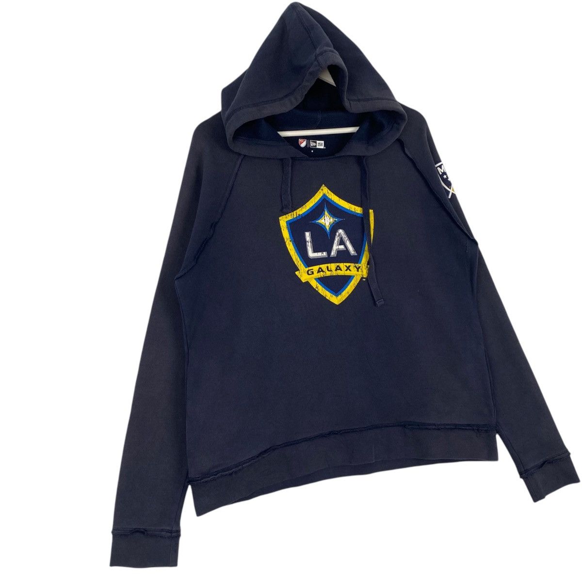 New Era × Vintage Vintage New Era hoodie Small Embroidered Sweater Navy Blue Size US M / EU 48-50 / 2 - 3 Thumbnail
