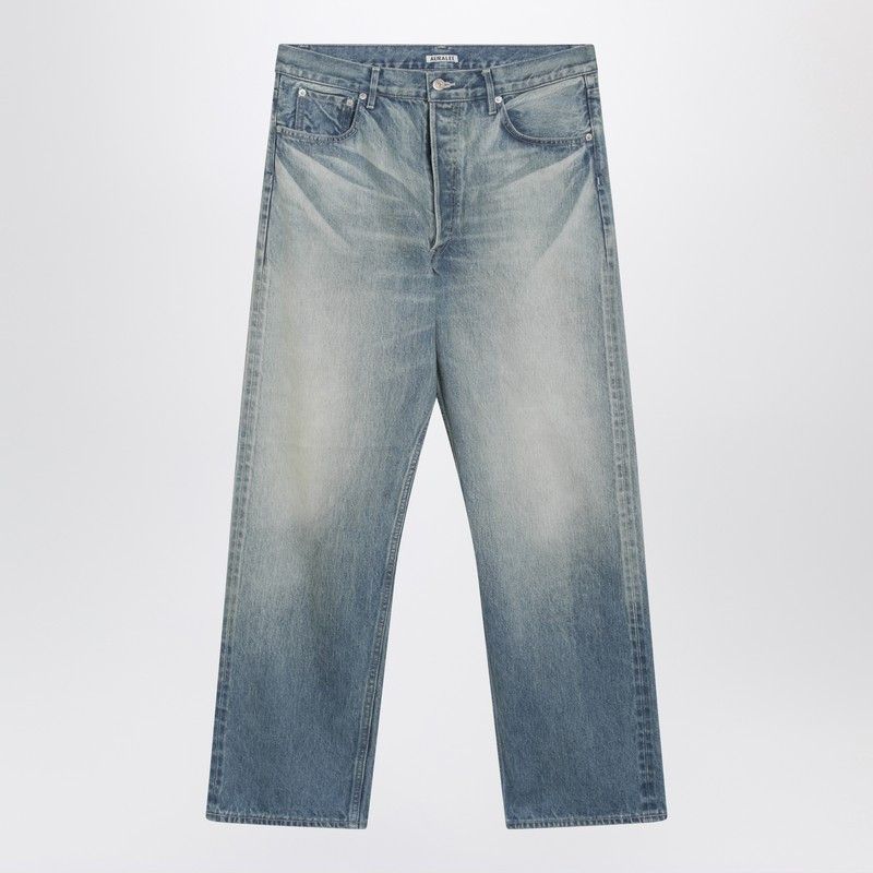 Auralee Auralee Blue Washed-Effect Jeans Size US 34 / EU 50 - 1 Thumbnail