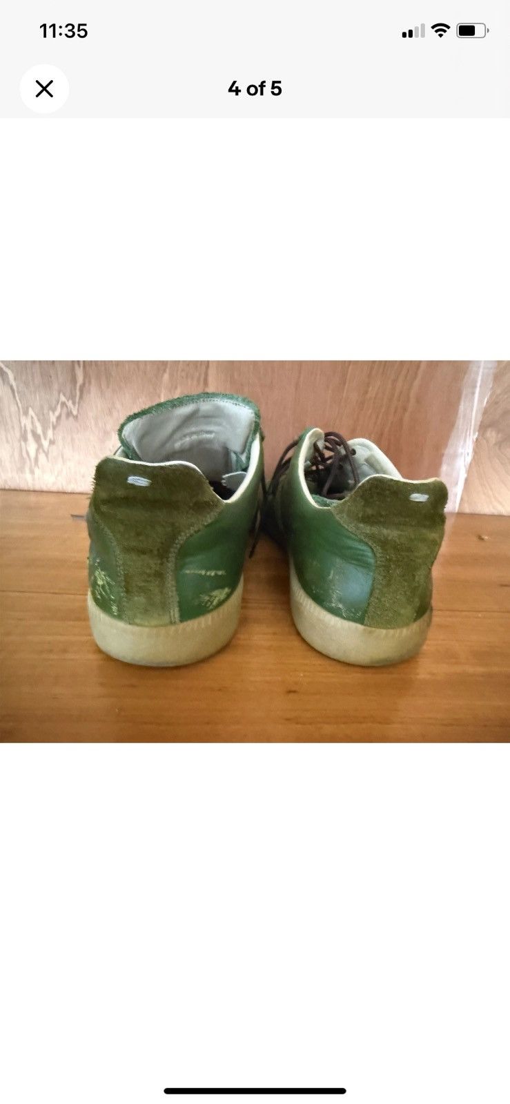 Maison Margiela Maison Margiela ‘GATS’ Green Colorway Size US 12 / EU 45 - 10 Thumbnail