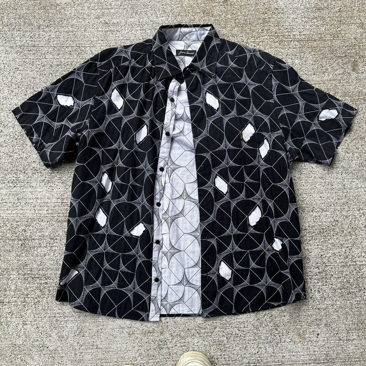 Vintage Vintage Avant Garde Button Up Size L 90’s Y2K Size US L / EU 52-54 / 3 - 1 Thumbnail