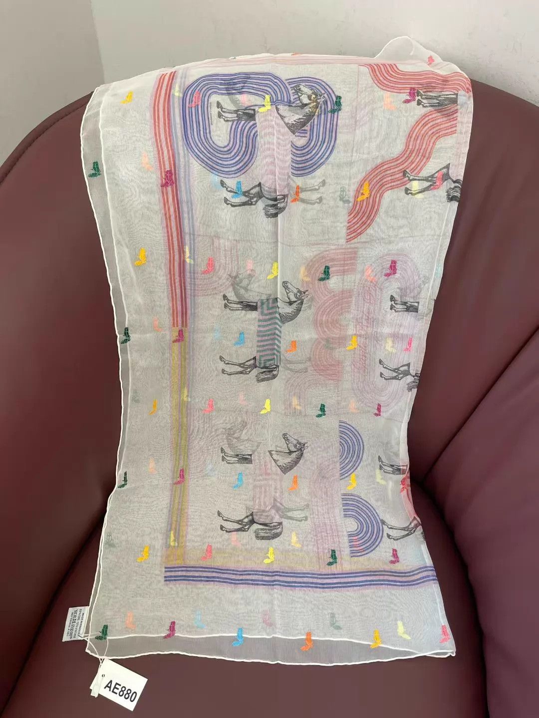Hermes HERMES Horse Scarf 80x80 Like New Size ONE SIZE - 4 Thumbnail