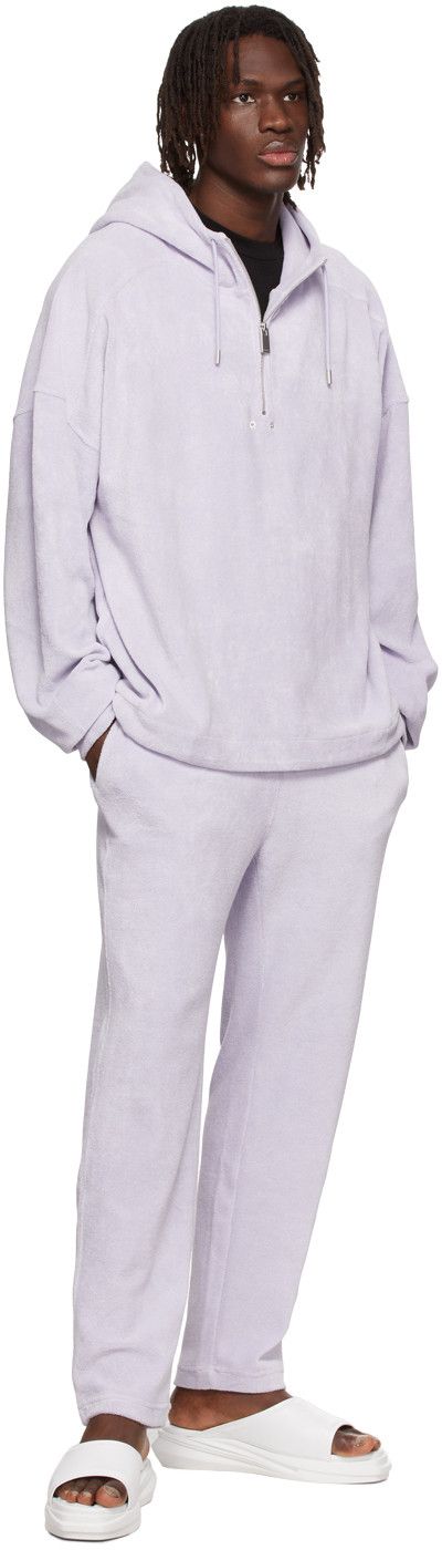 1017 ALYX 9SM Lilac ALX22 Towelling Logo Half-Zip Hoodie Size US L / EU 52-54 / 3 - 3 Thumbnail