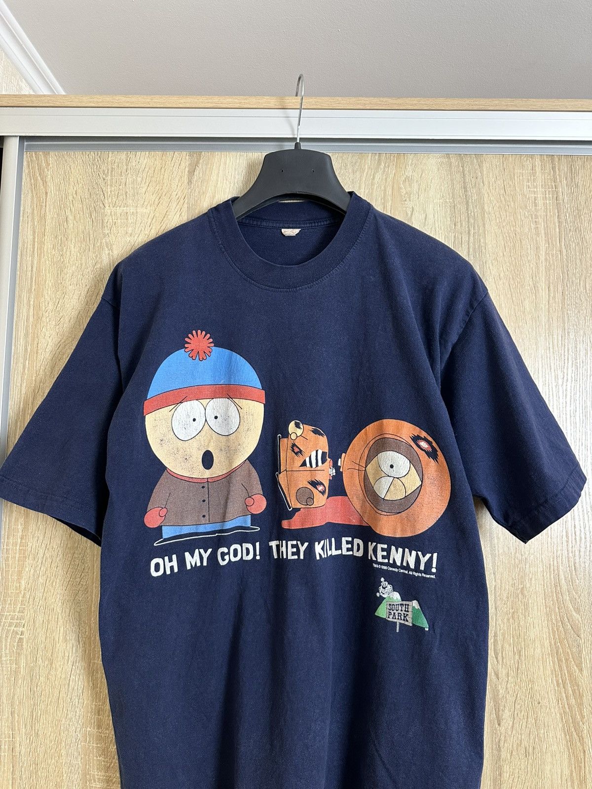 Cartoon Network 🔥 90s Vintage South Park 1998 They Killed Kenny T-Shirt Blue Size US L / EU 52-54 / 3 - 5 Thumbnail