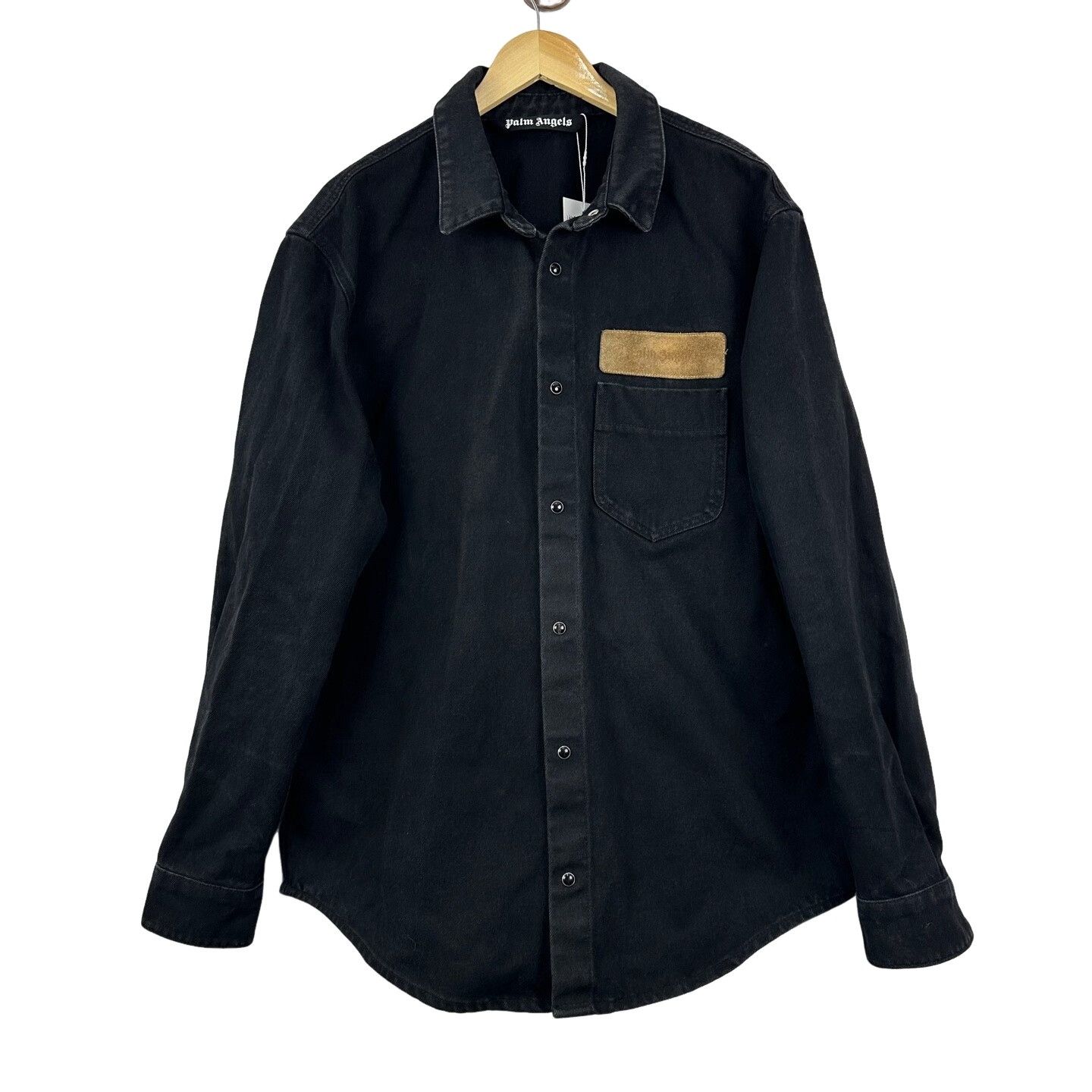 Palm Angels Palm Angels Back Logo Denim Jacket XL Size US XL / EU 56 / 4 - 1 Thumbnail