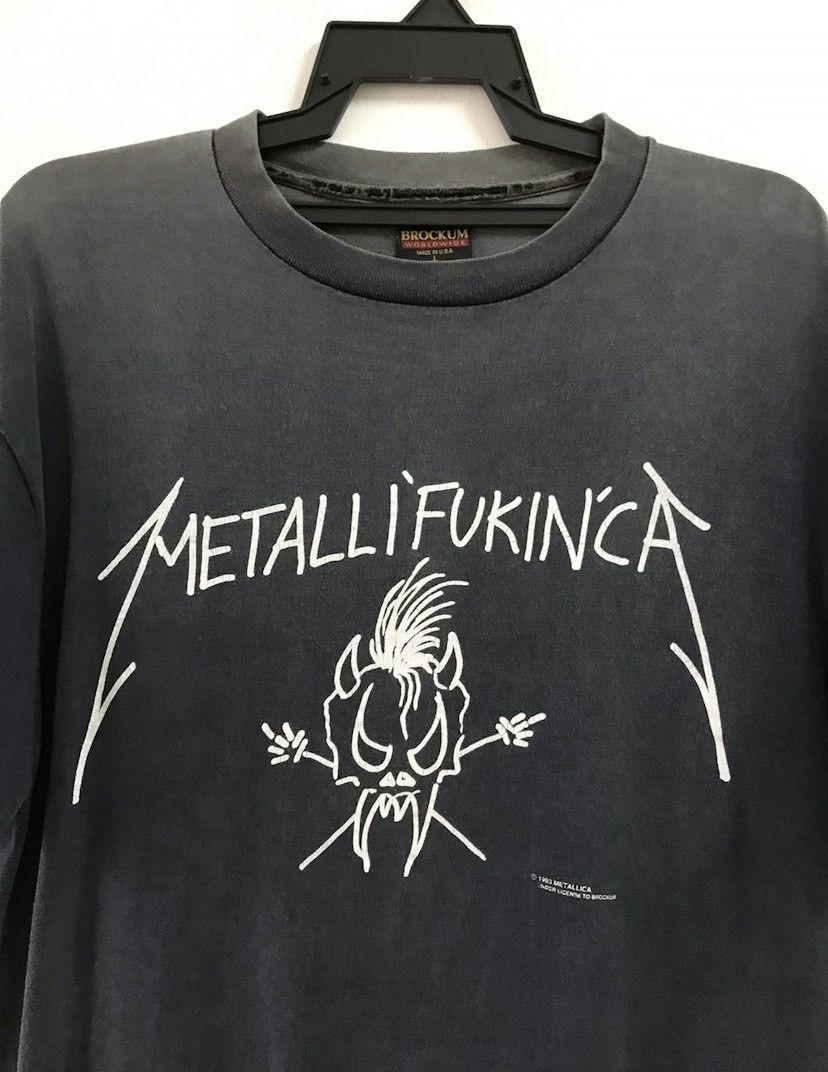 Brockum Rare 1993 Metallica Metallifukinca Tour T-Shirt Size Large Size US L / EU 52-54 / 3 - 3 Thumbnail