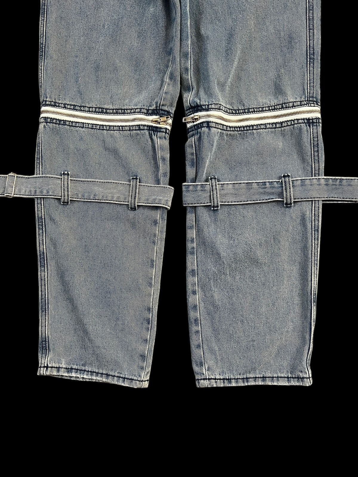 Japanese Brand × Seditionaries Volcan & Aphrodite 🇯🇵 Washed Denim Bondage Pants Size US 30 / EU 46 - 14 Thumbnail