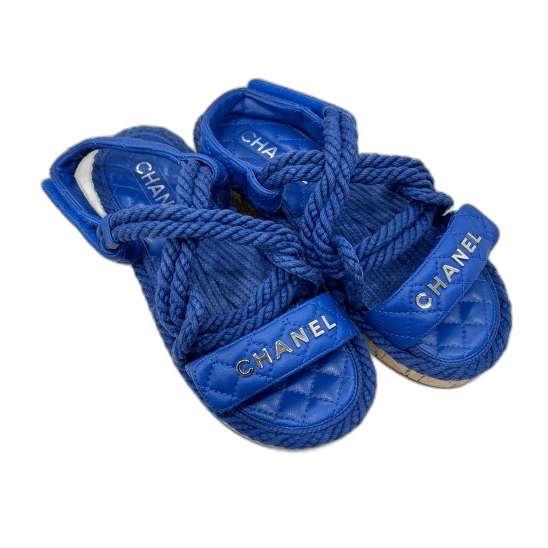Chanel Chanel Logo Strap Sandals Size 36 Size US 6 / IT 36 - 1 Thumbnail