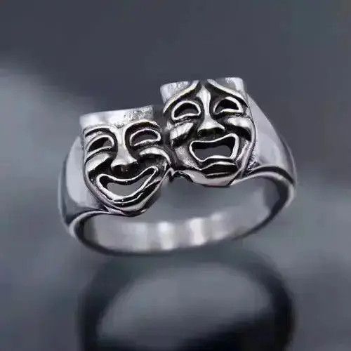VIBE Comedy Ring | Signet Ring| Men’s Ring | Women’s Ring Size ONE SIZE - 4 Thumbnail