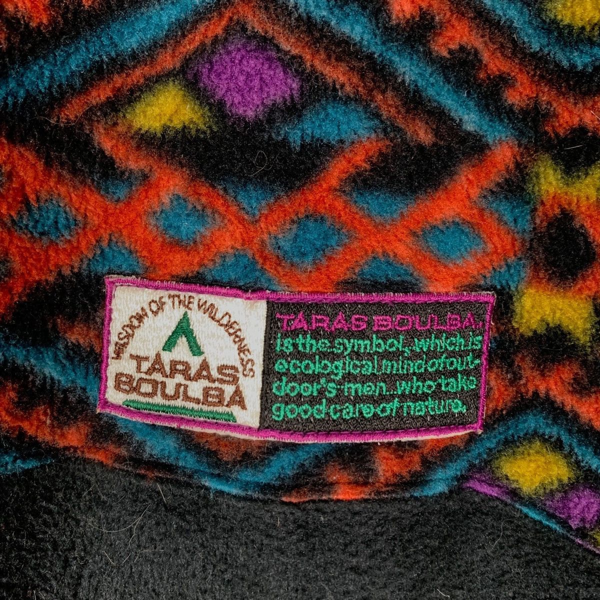 Japanese Brand TARAS BOULBA Polartec Motif Design Fleece Jacket #0433-C20 Size US L / EU 52-54 / 3 - 13 Thumbnail