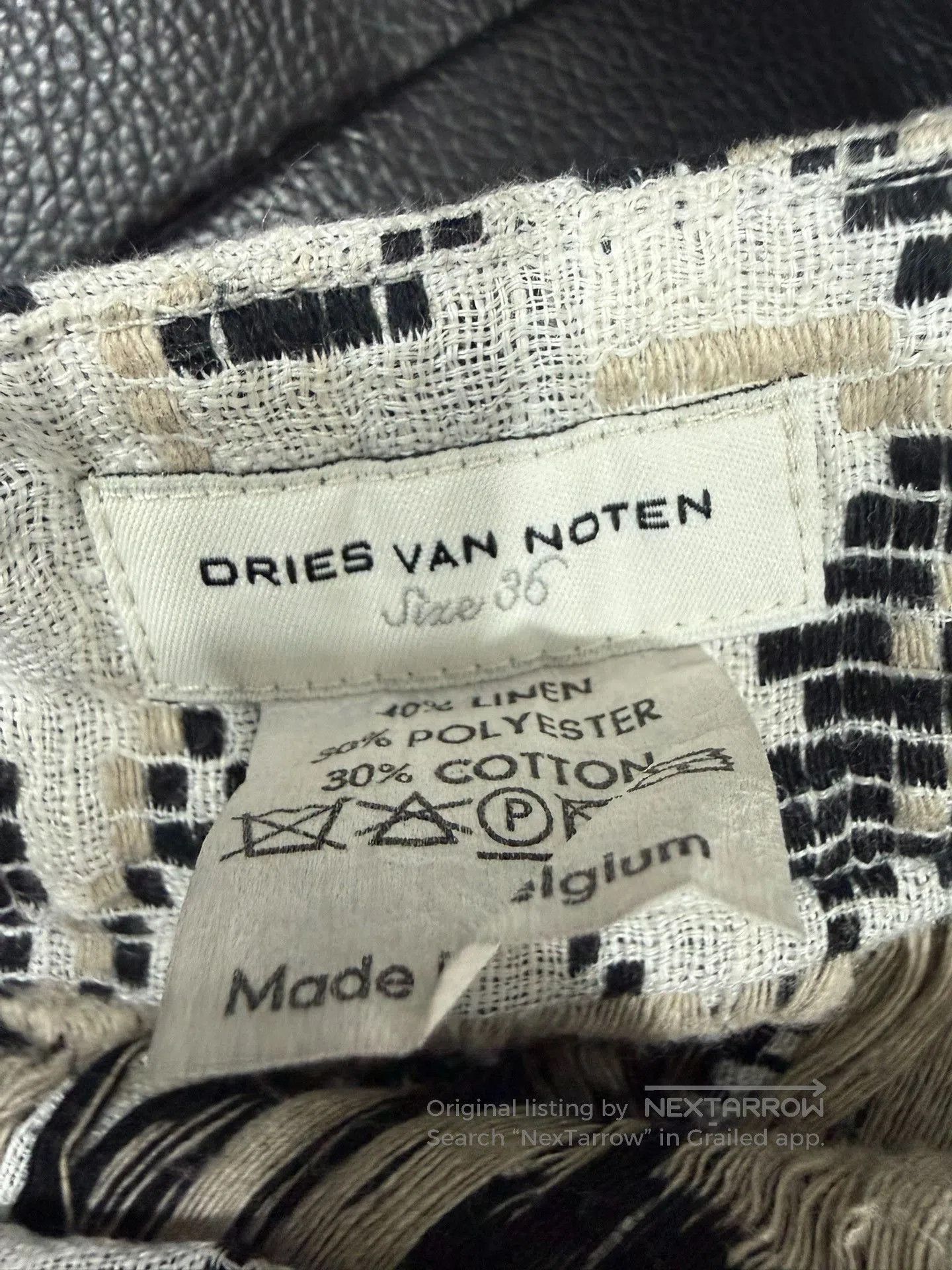 Dries Van Noten Dries Van Noten Knit Panel Thick Long Skirt. Size 35" - 6 Thumbnail