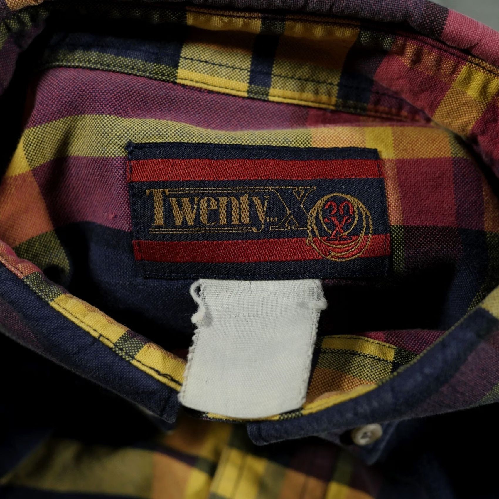 Wrangler Wrangler Twenty X Shirt Mens XL Blue Plaid Western USA Cowboy Rancher Rodeo Button-Up Long Sleeve Size US XL / EU 56 / 4 - 7 Thumbnail
