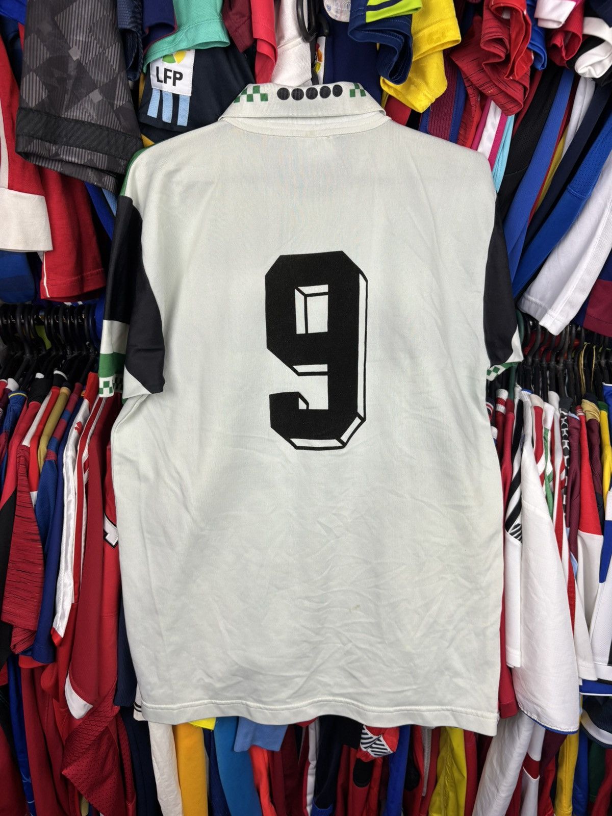 Diadora Vintage Diadora Retro soccer jersey #9 Size US XL / EU 56 / 4 - 4 Thumbnail