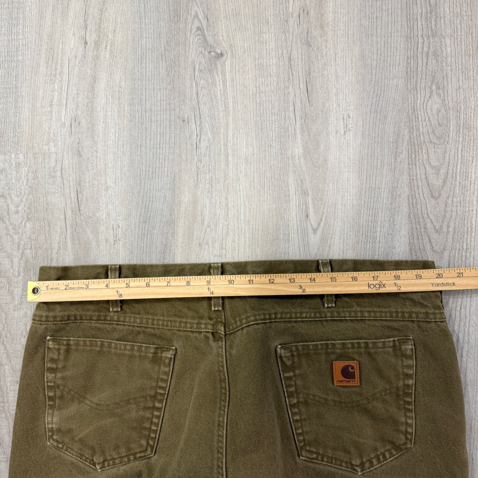Carhartt Vintage Carhartt Flannel Lined Pants Men's 42x30 Olive Size US 42 / EU 58 - 6 Thumbnail
