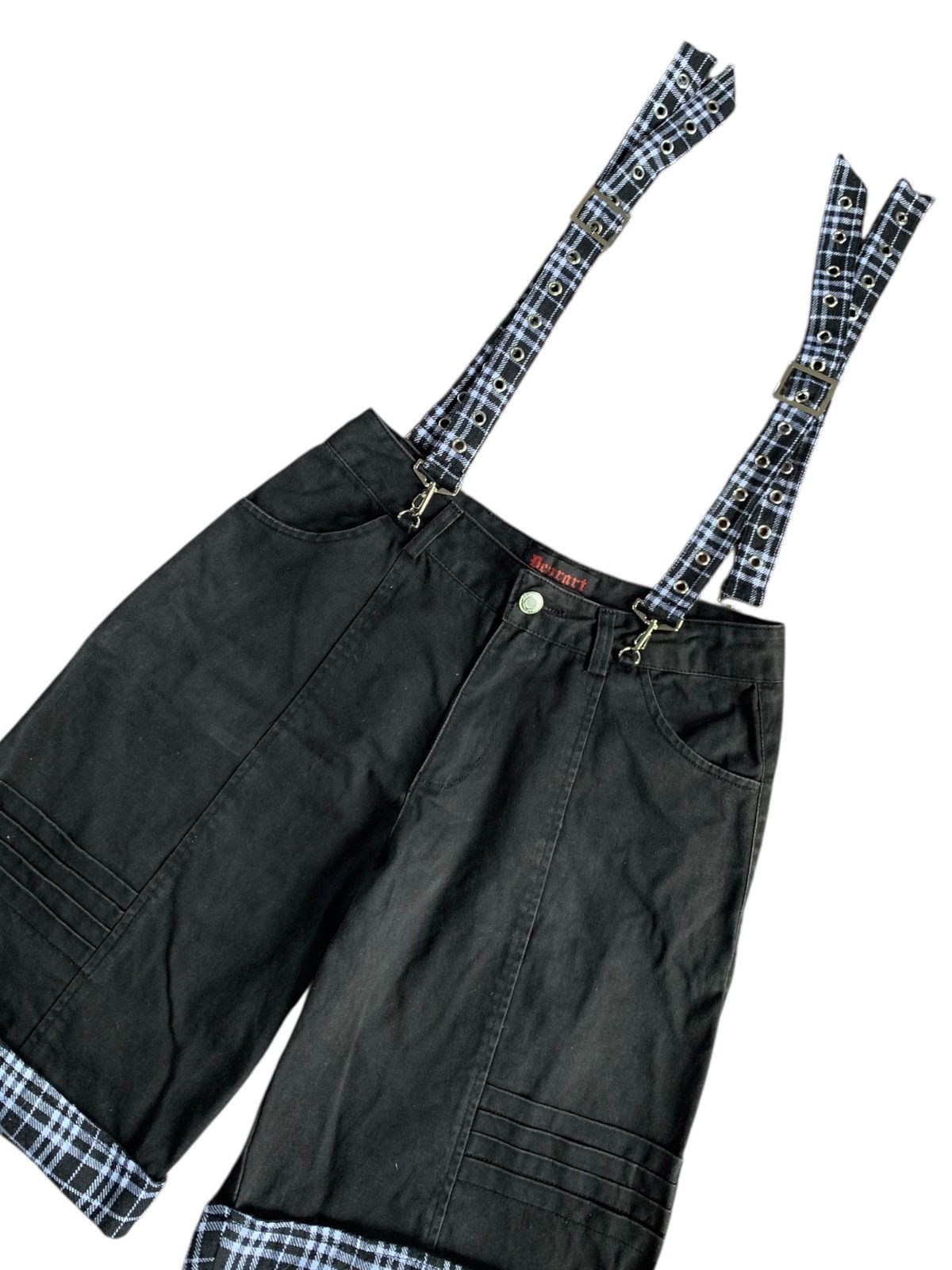 Seditionaries 00s Gothic Deorart plaid striped short Size US 29 - 3 Thumbnail