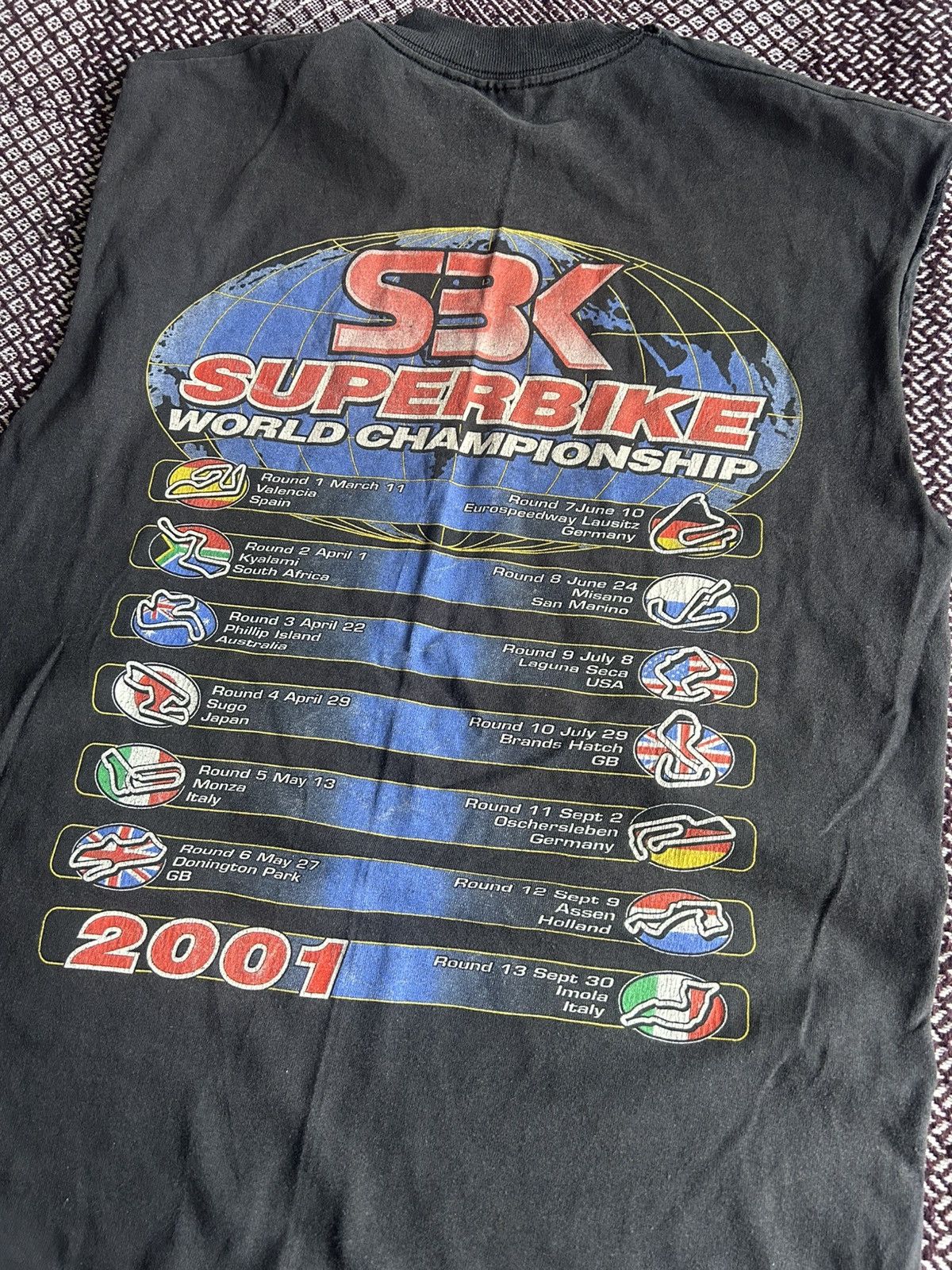 Vintage Vintage Tank Top 2001 Superbike Merch Tee Unisex Size M Size US M / EU 48-50 / 2 - 10 Thumbnail