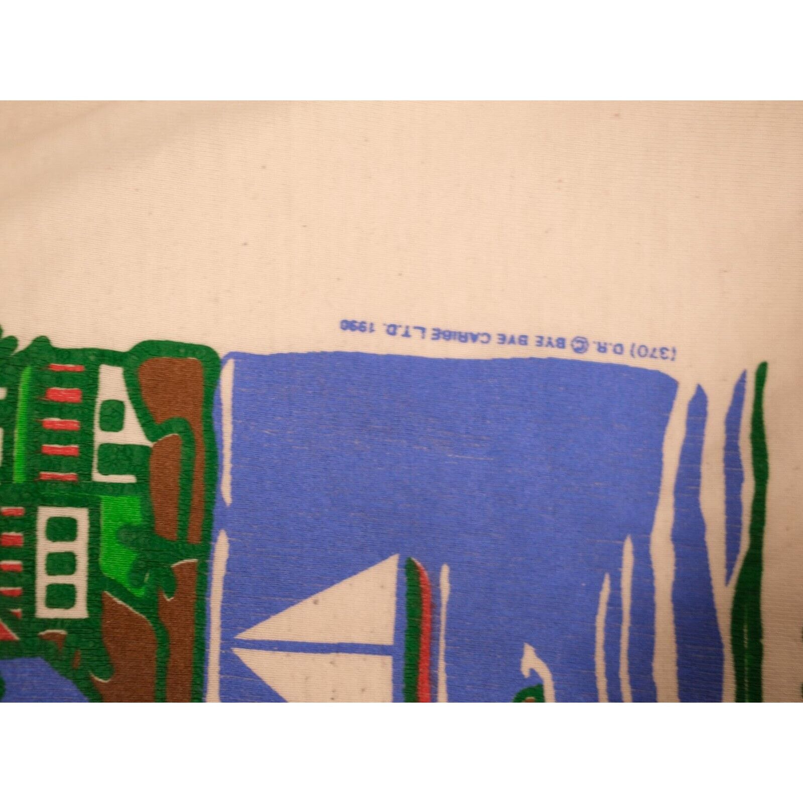 Other Vintage 90s Bye Bye Beach Graphic T-Shirt L Unisex Beige Size US L / EU 52-54 / 3 - 4 Thumbnail