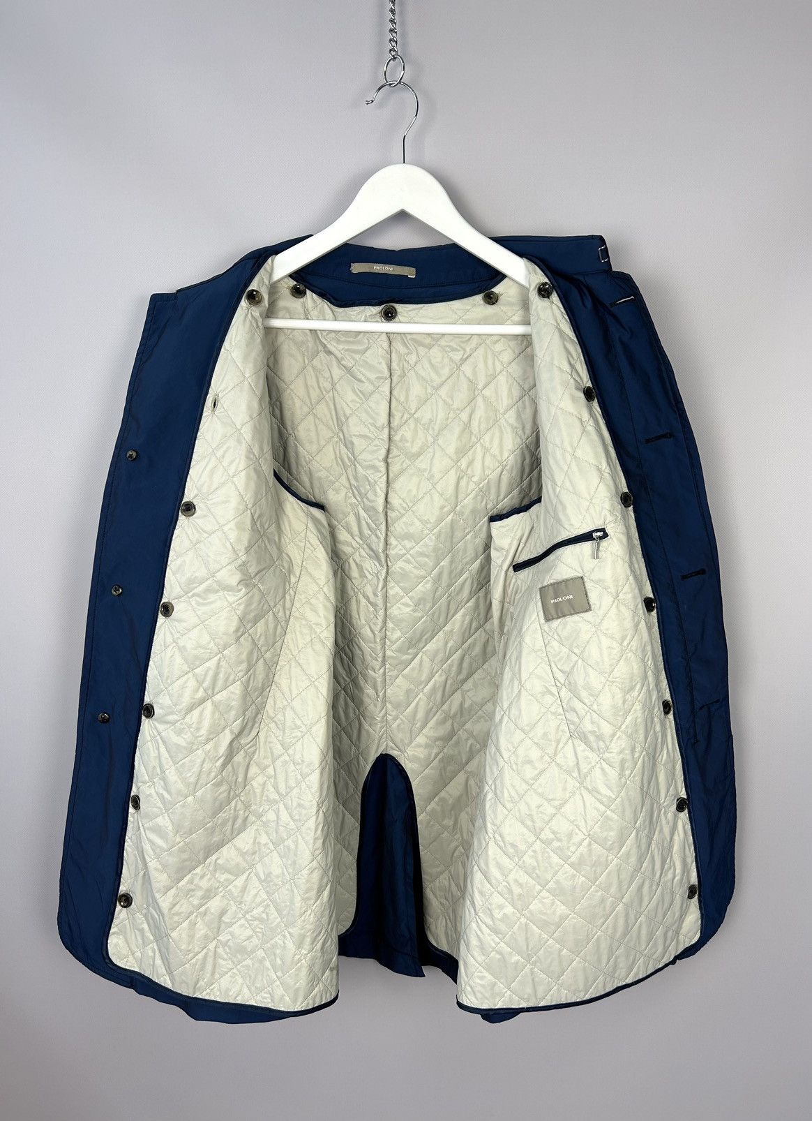 Paoloni Paoloni 2 in 1 Nylon Coat Detachable Quilted Lining Jacket Size US S / EU 44-46 / 1 - 11 Thumbnail