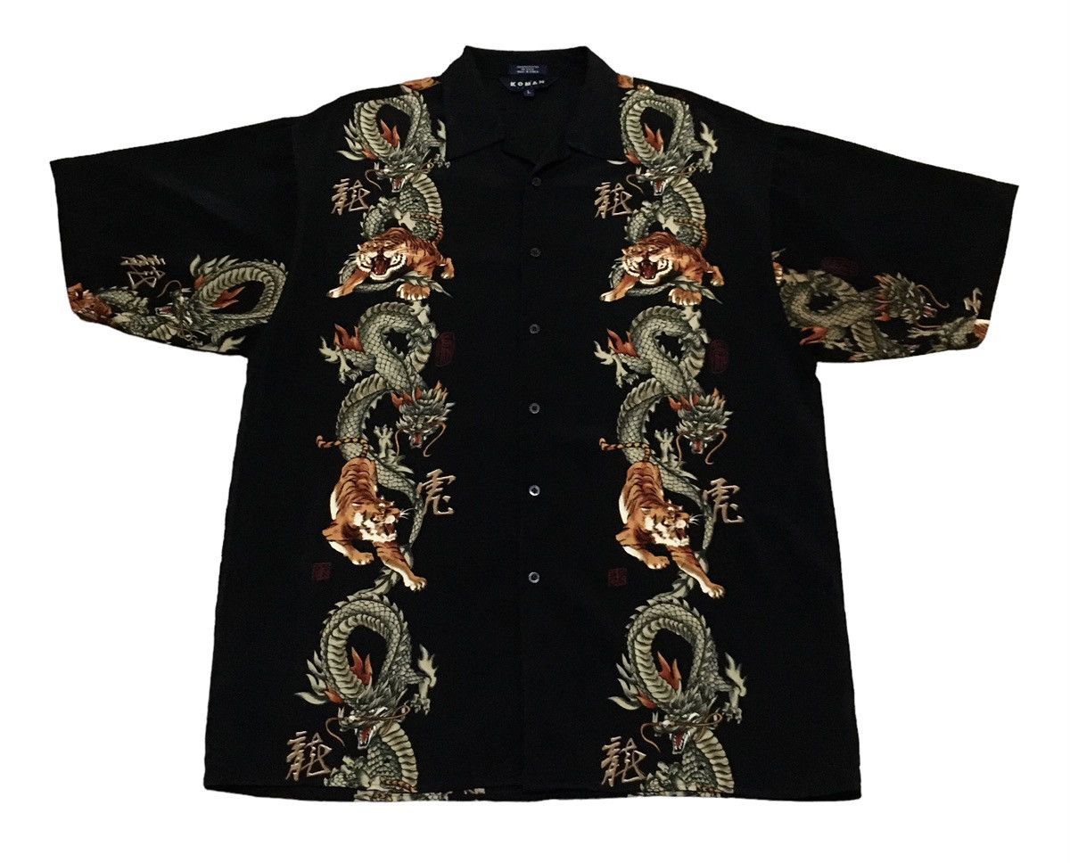 Koman × Vintage Rare Design Vintage Brand Koman Sukajan Shirt 1990s Size US L / EU 52-54 / 3 - 1 Thumbnail