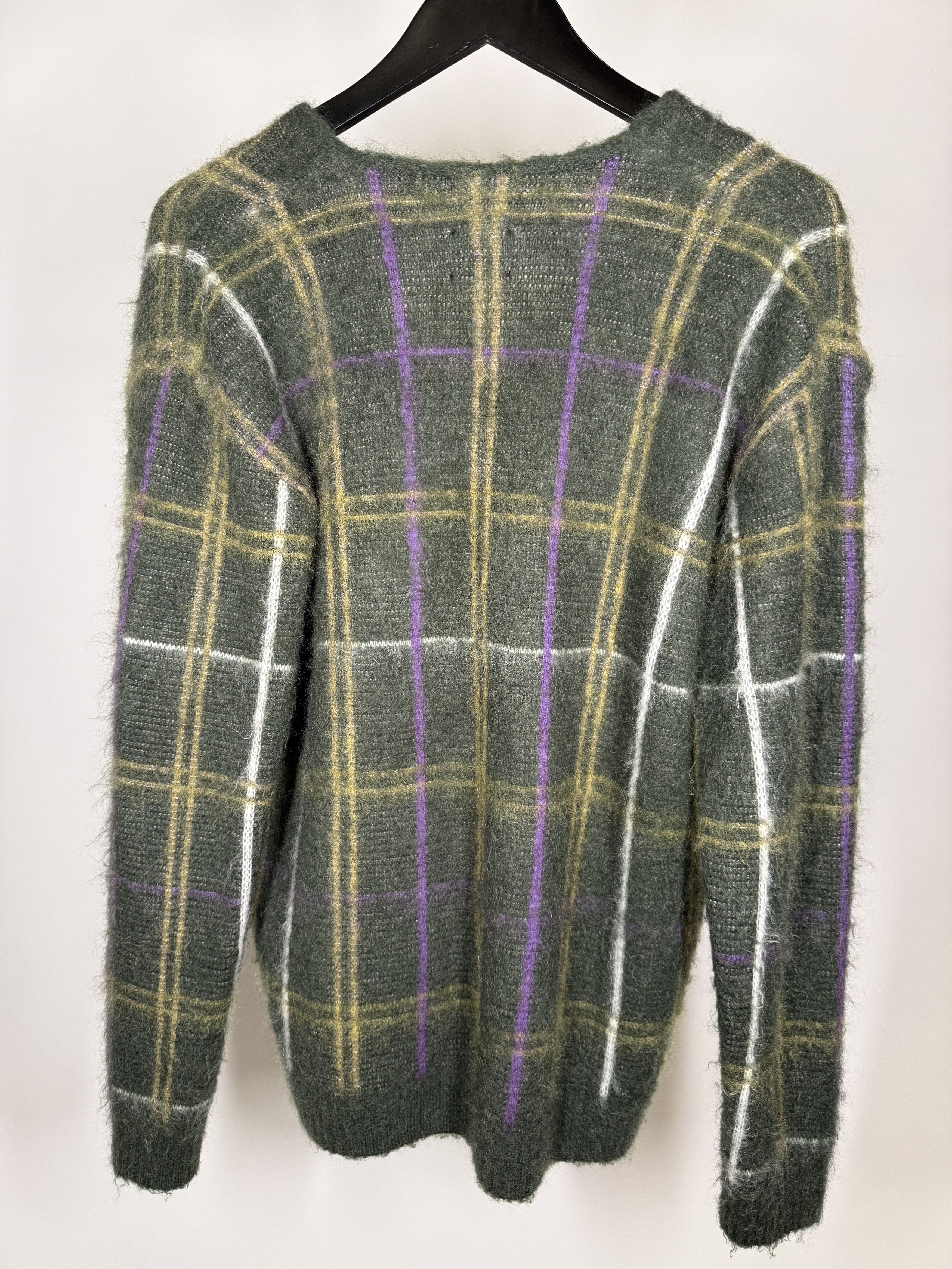 Needles Fuzzy mohair plaid cardigan Size US S / EU 44-46 / 1 - 2 Thumbnail