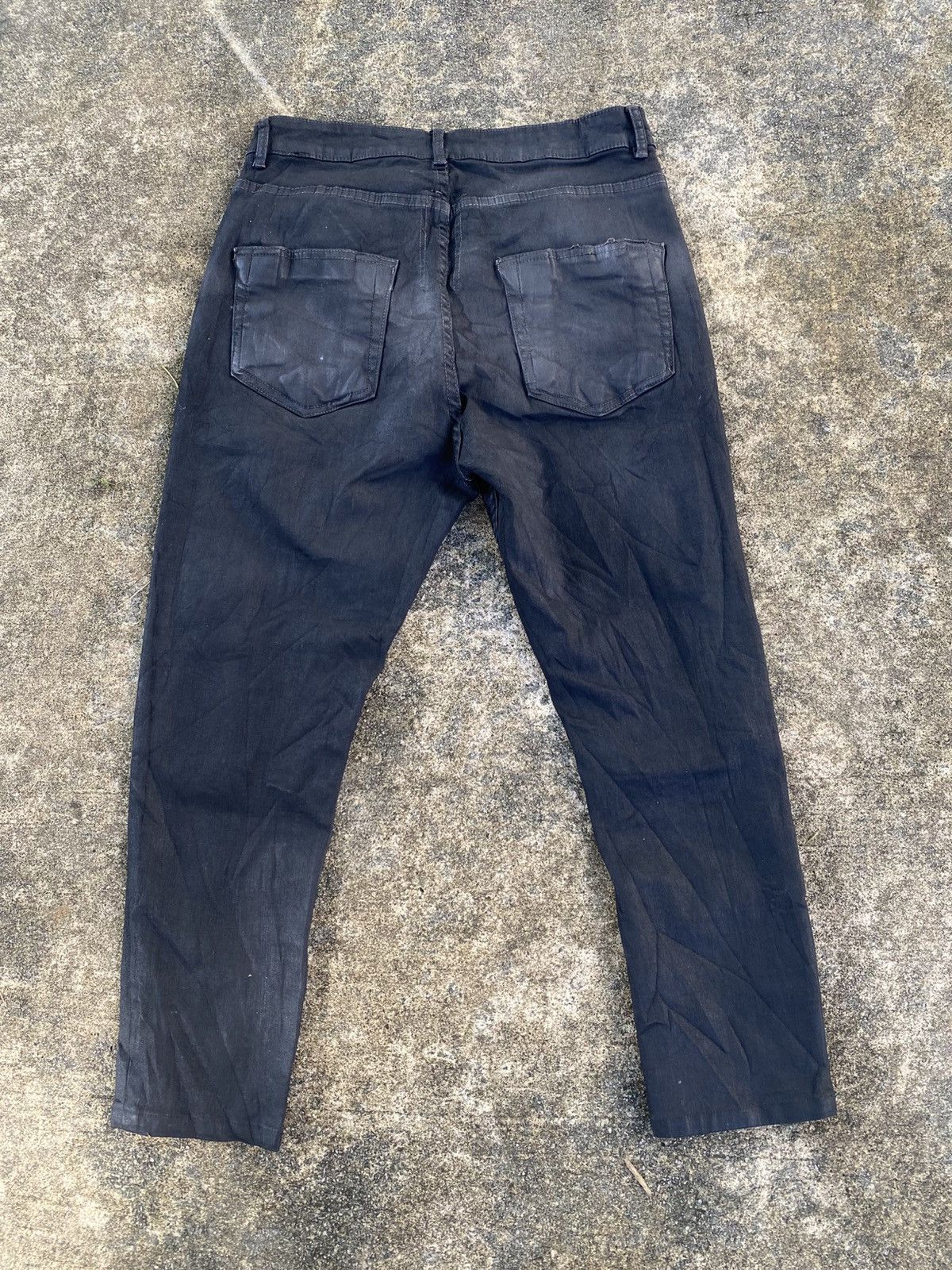 Rick Owens Drkshdw Rick Owens Drkshdw Blax Wax Creatch Cut Pant Size US 30 / EU 46 - 8 Thumbnail