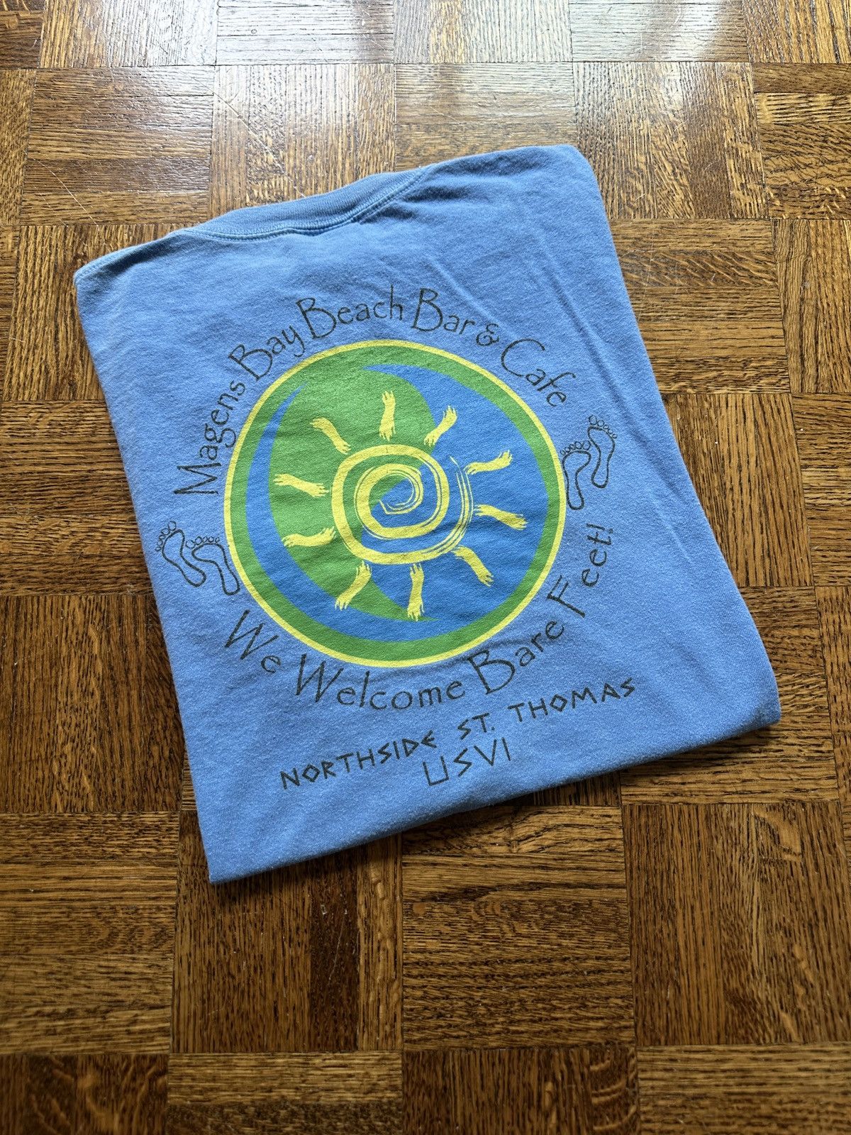 Vintage Vintage Y2K Magens Bay Beach St Thomas Graphic Tee Size US L / EU 52-54 / 3 - 1 Thumbnail