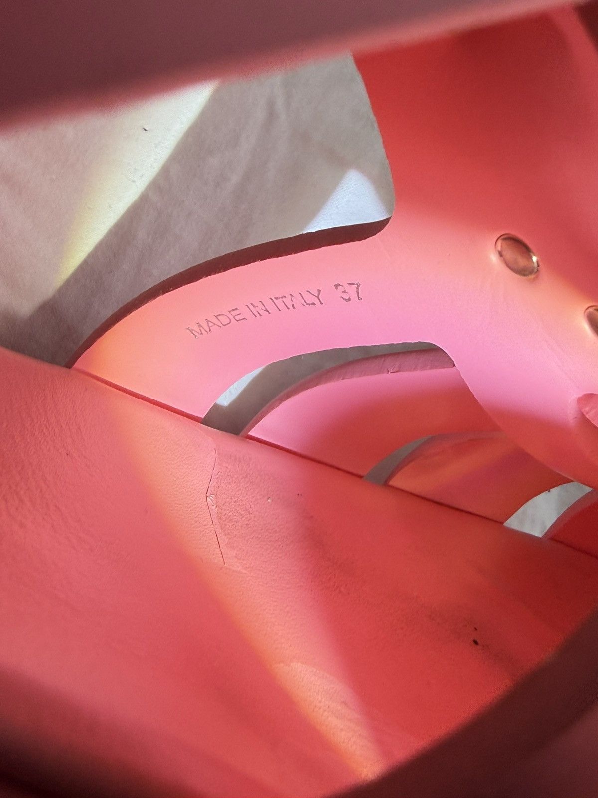 Prada Prada Monolith Rubber Sandals Pink Triangle Size US 6.5 / IT 36.5 - 10 Thumbnail