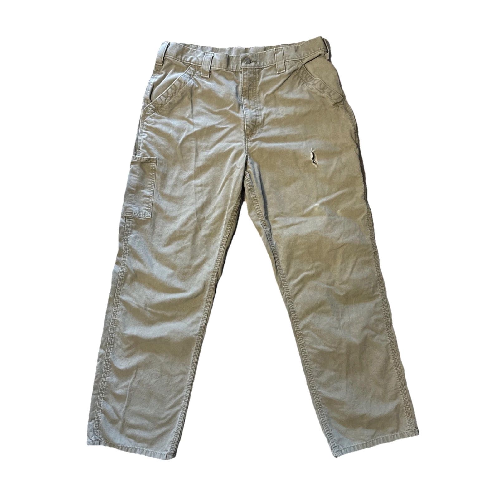 Carhartt VINTAGE Carhartt Workwear Carpenter Pants 36x32 Gray Men 90s Grunge USA Keywords Pockets Size US 36 / EU 52 - 2 Thumbnail