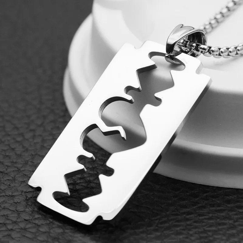 Jewelry Blade Pendant Simple Personality Pendant Necklaces Size ONE SIZE - 2 Thumbnail