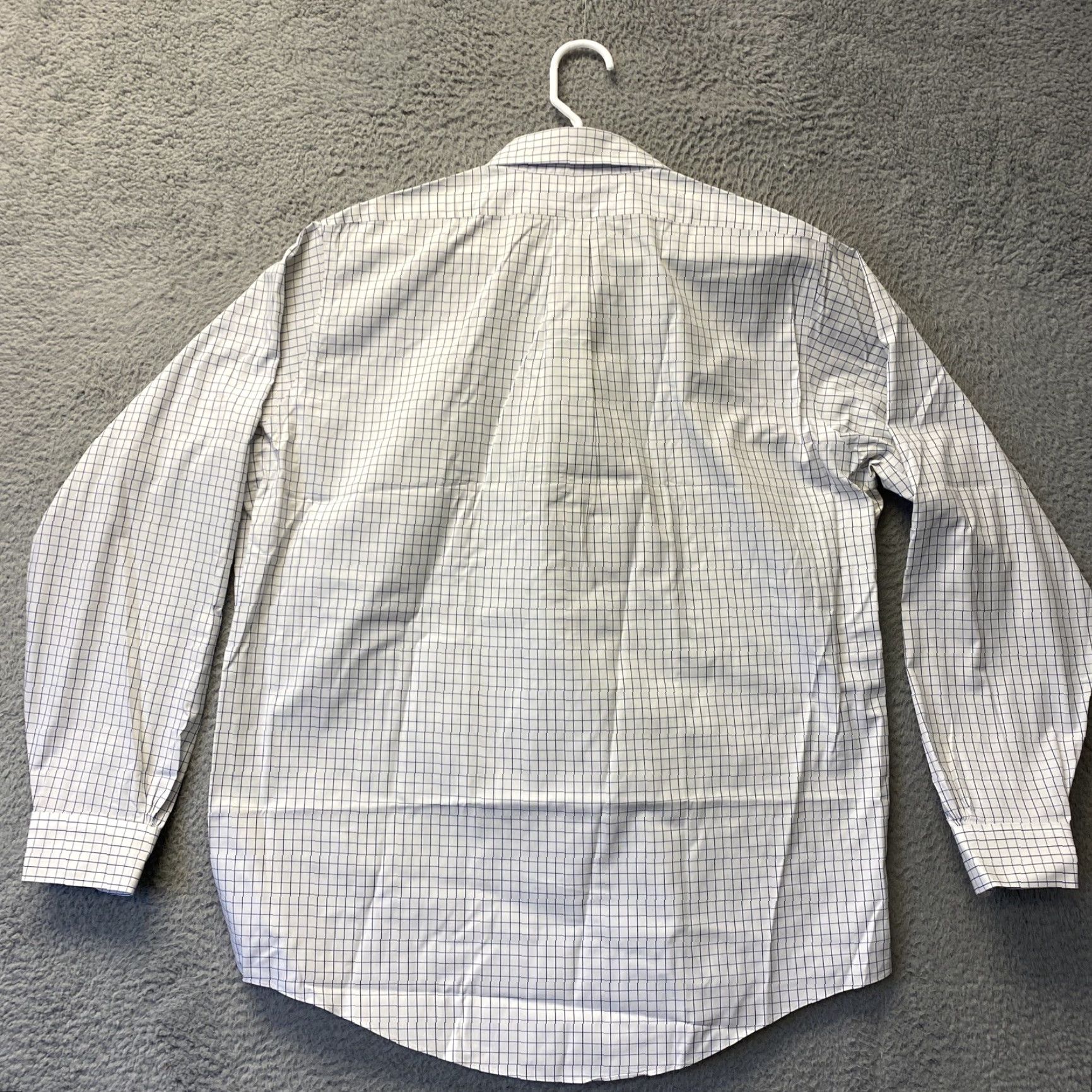 Brooks Brothers Brooks Brothers 1818 Men's Dress Shirt Long Sleeve Button-Down Regular Fit 16.5 Regent Blue Check Business Casual Formal Wedding Size 42R - 6 Thumbnail