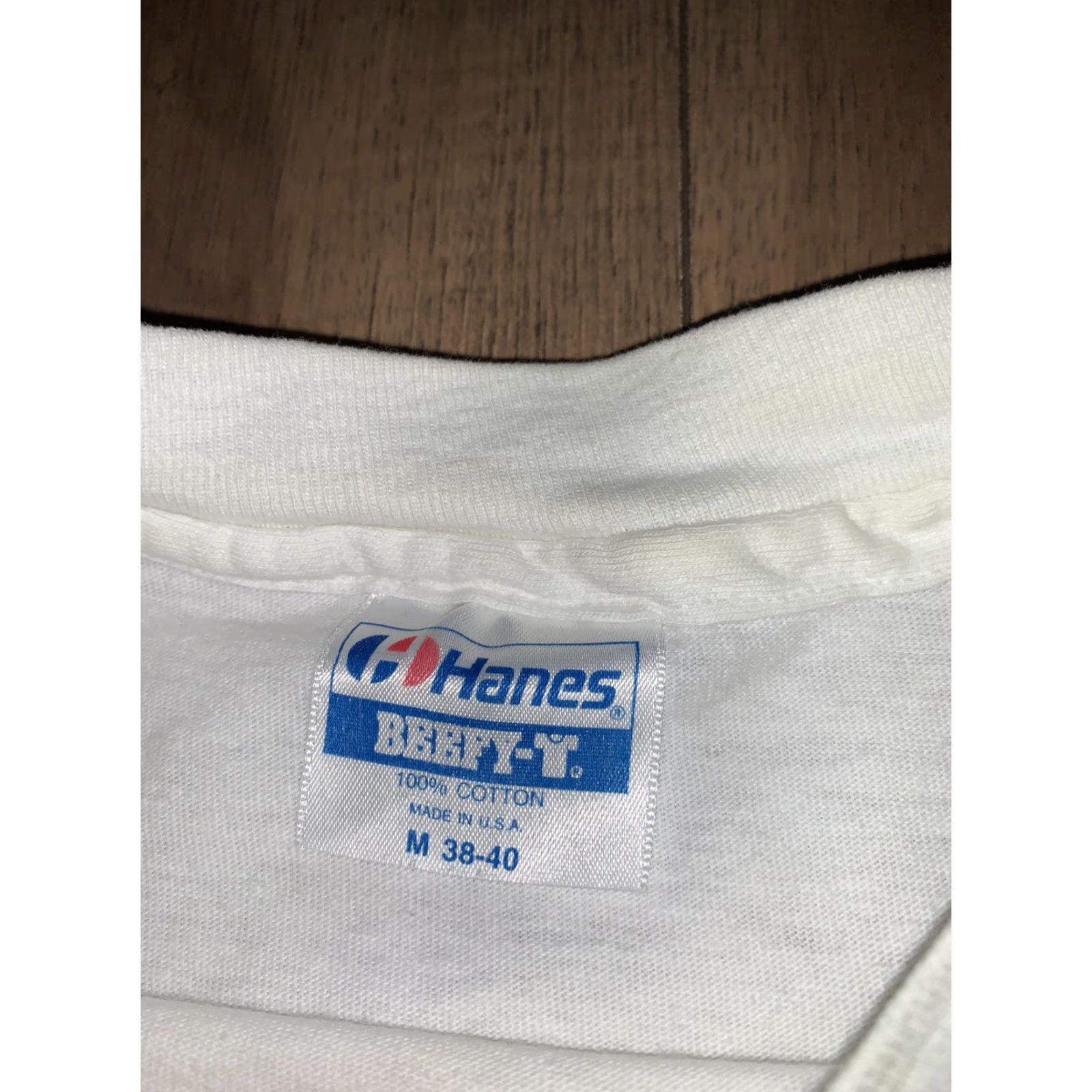 Hanes VINTAGE 90’s Two Rivers Marina Boat Shirt Hanes Single Stitch Shirt M White Mens Girls Mens Size US M / EU 48-50 / 2 - 4 Thumbnail