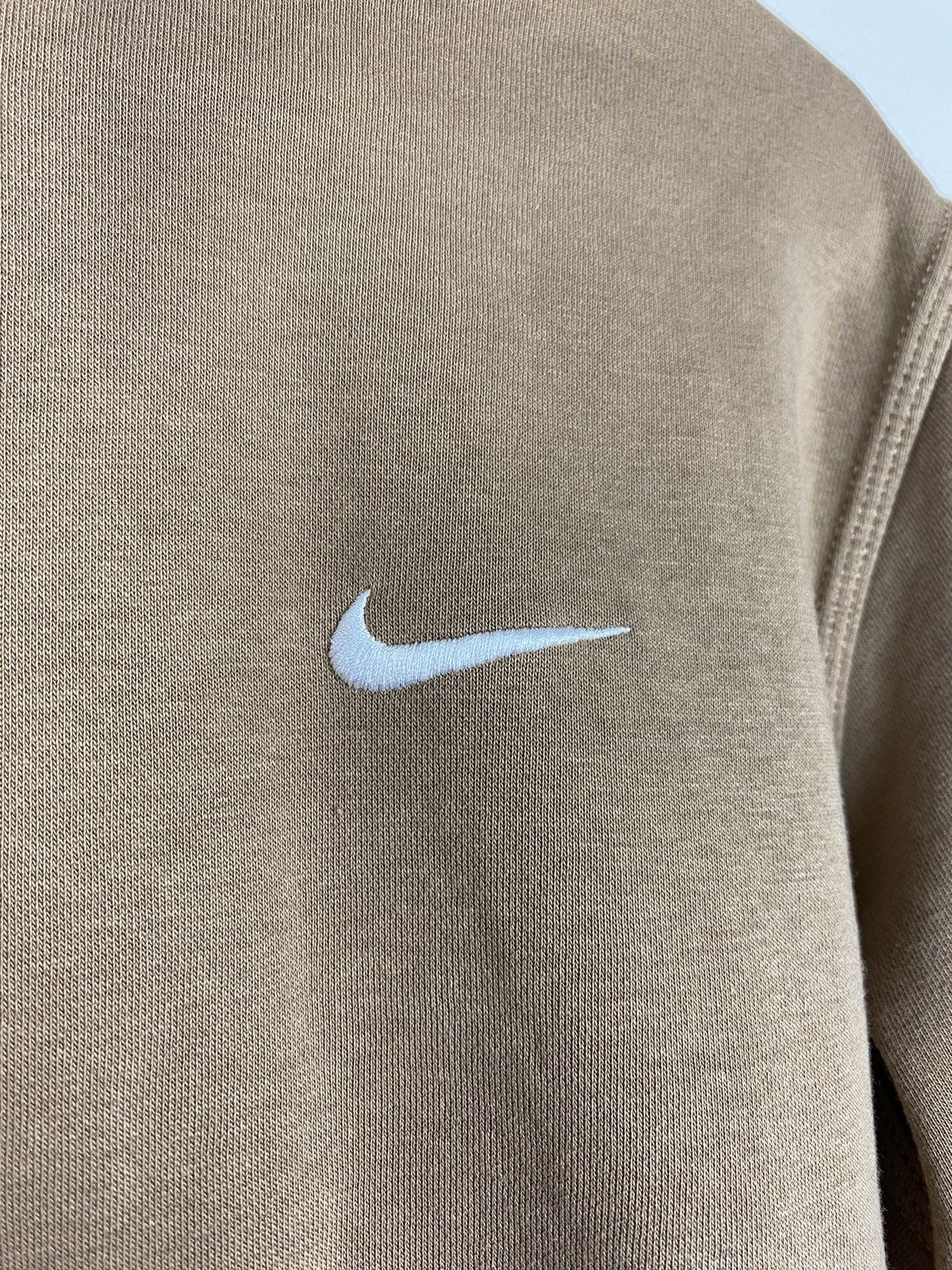 Nike Nike Swoosh Hoodie Tan Sand Biege Sweatshirt Hoodie y2k Size US L / EU 52-54 / 3 - 2 Thumbnail
