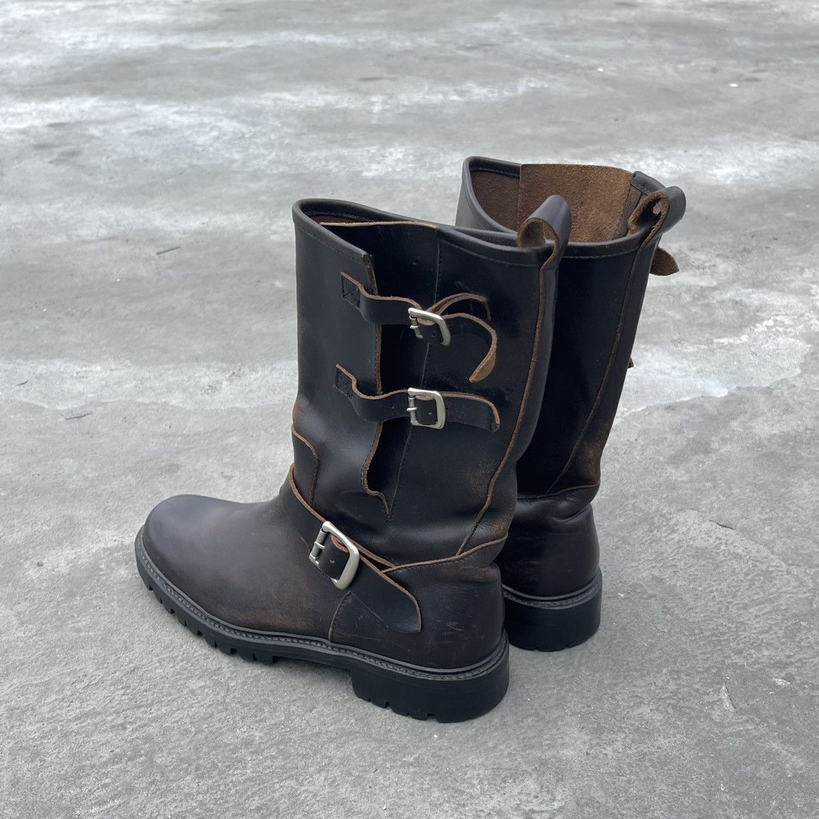 Y's Yohji Yamamoto Y’s Red Label Engineer Belted Buckle Boots Size US 8 / EU 41 - 10 Thumbnail