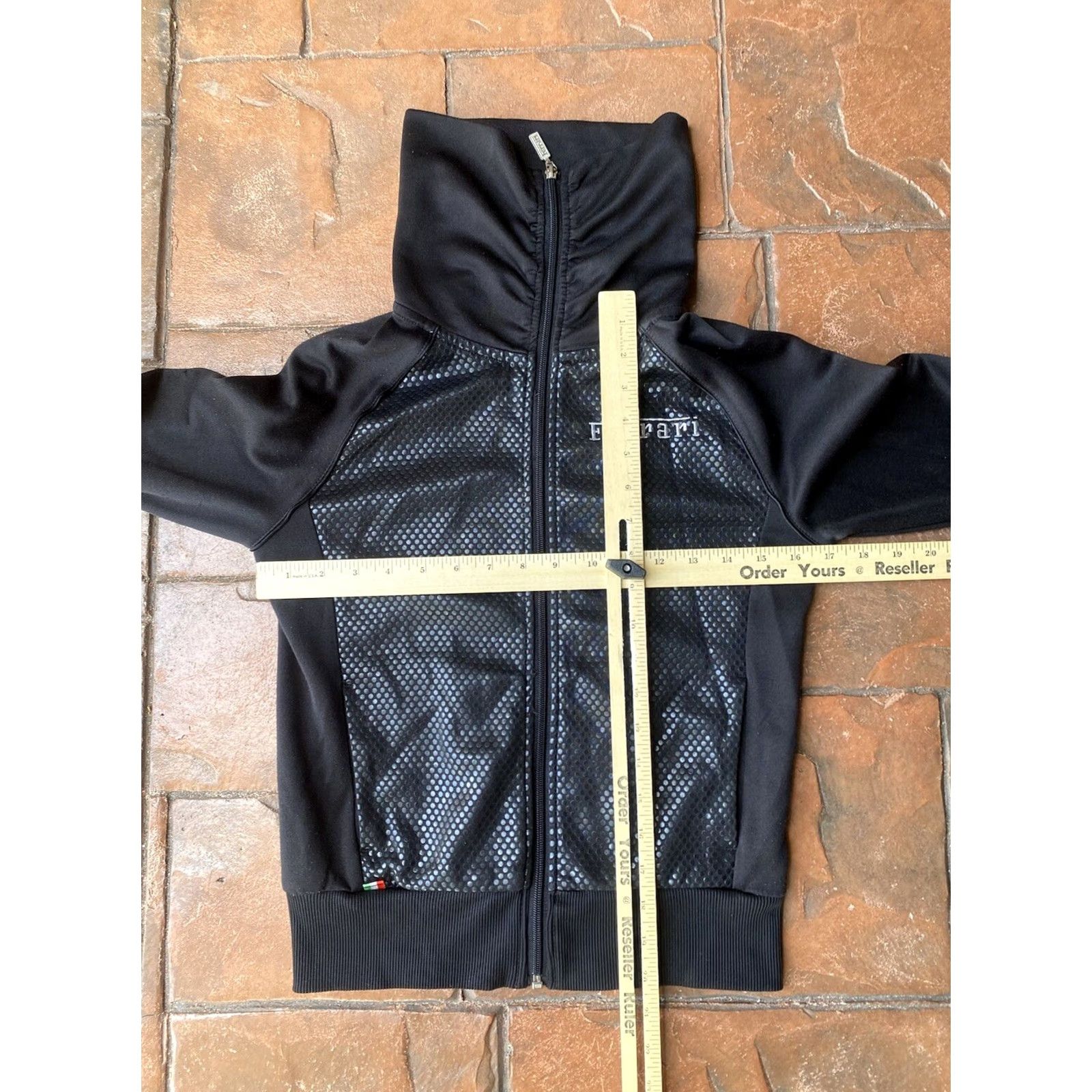 Ferrari VINTAGE Y2K Puma X Scuderia Ferrari Full Zip Track Jacket Womens Small Black Size S / US 4 / IT 40 - 6 Thumbnail