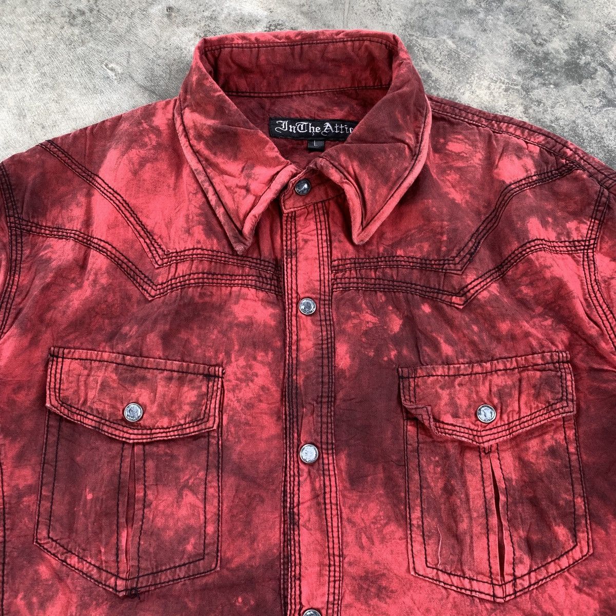 In The Attic In The Attic Red Dye Punk Ifsix LGB Style Shirt Size US L / EU 52-54 / 3 - 3 Thumbnail