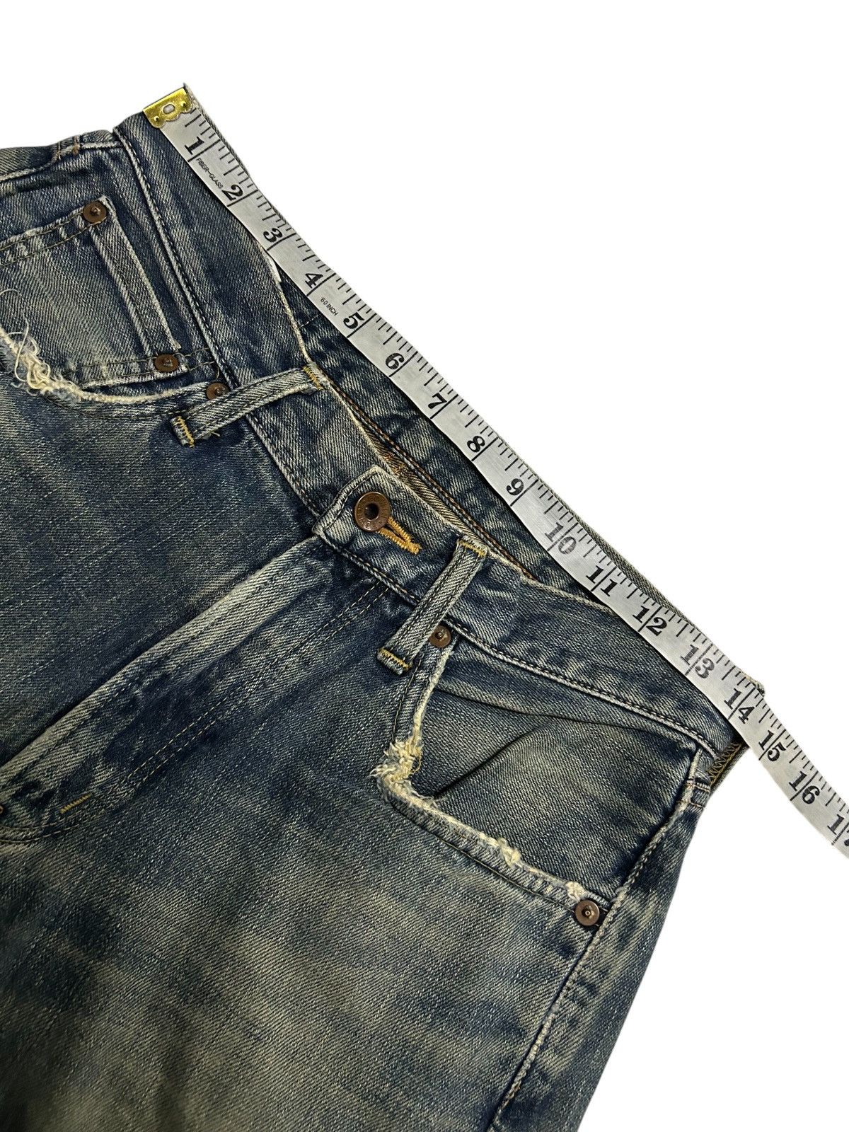 Japanese Brand × Kapital × Vintage Edwin Selvedge Distressed Rusty mud Wash Denim Size US 28 / EU 44 - 19 Thumbnail