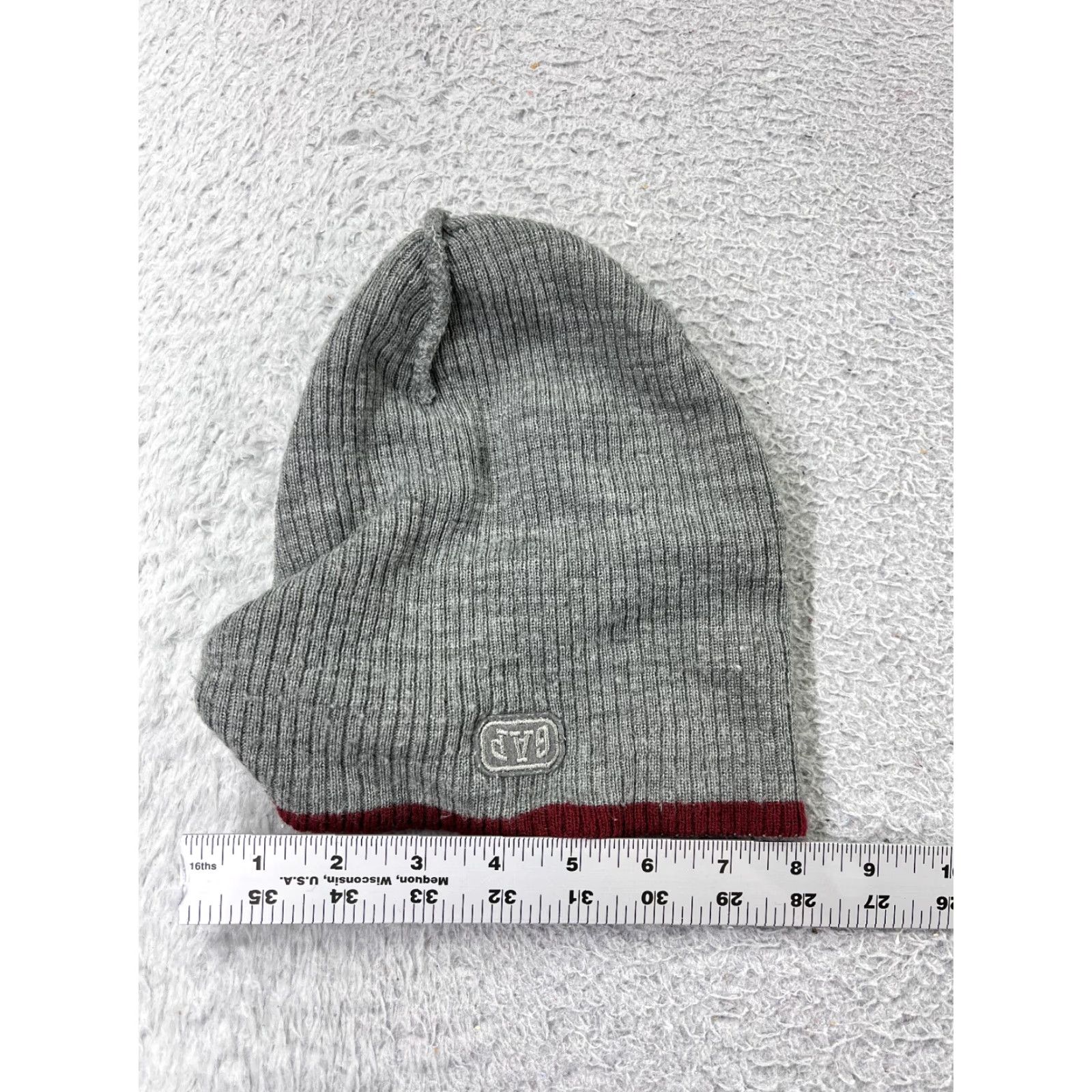 Gap GAP Beanie Hat Adult One Size Dark Heather Gray Knit Acrylic Ski Casual Unisex Size ONE SIZE - 4 Thumbnail