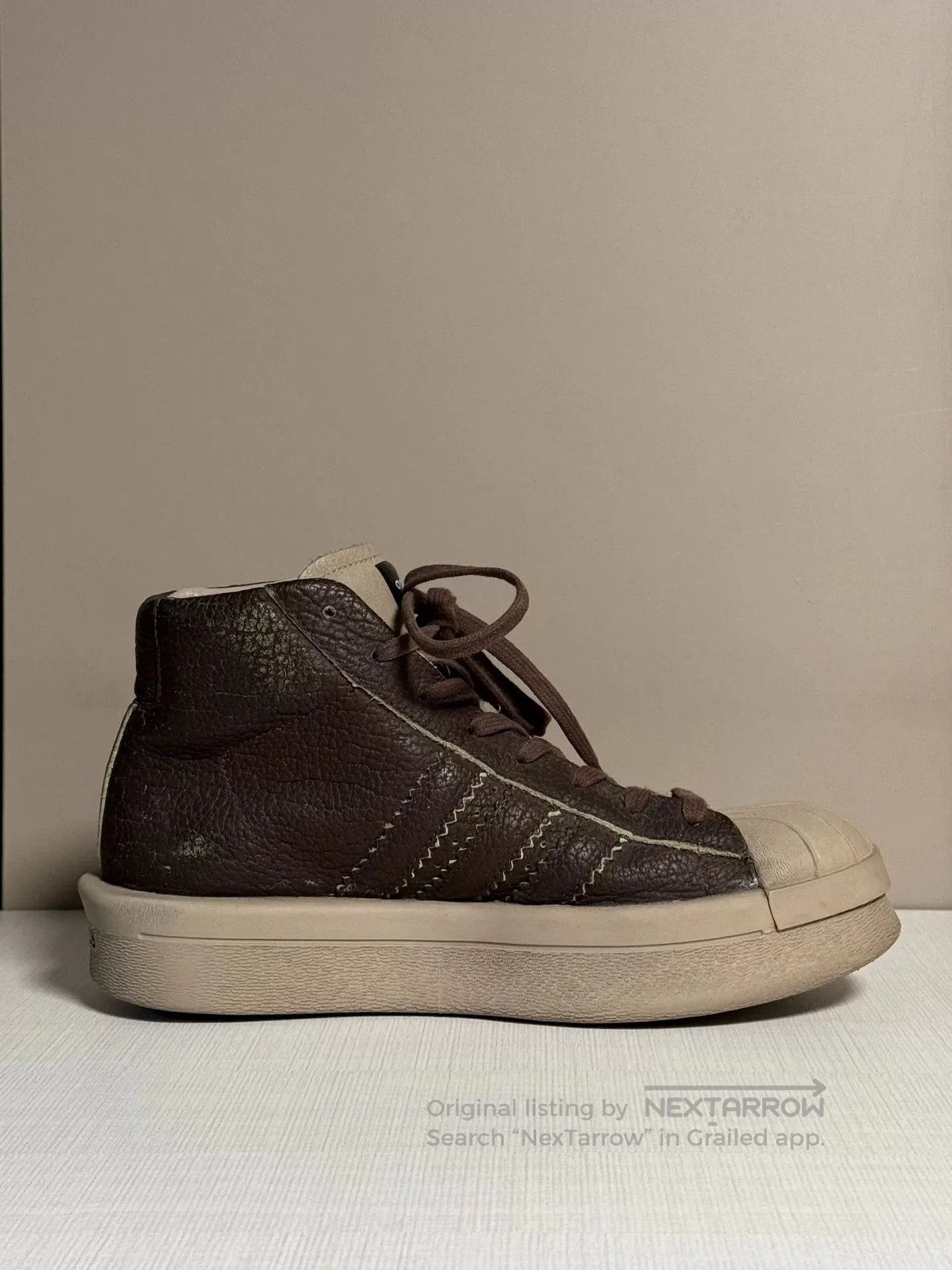Rick Owens rick owens adidas shell toe platform sneakers. Size US 8.5 / EU 41-42 - 3 Thumbnail