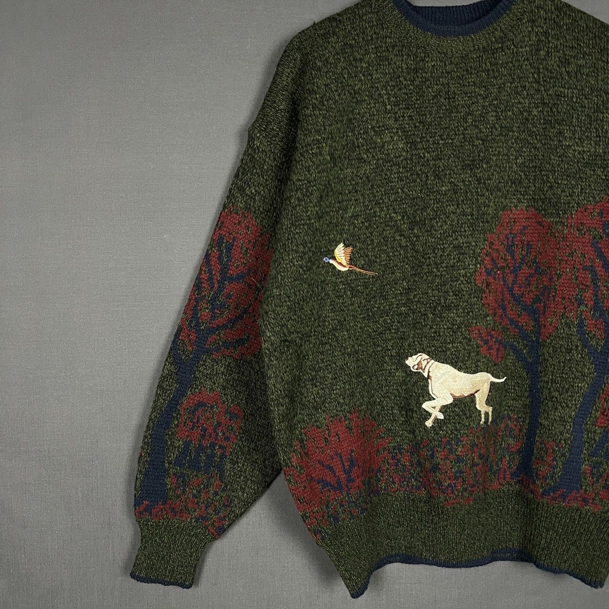 Other Vintage Silver Cloud Knit Sweater with Graphic Pattern Size US L / EU 52-54 / 3 - 2 Thumbnail