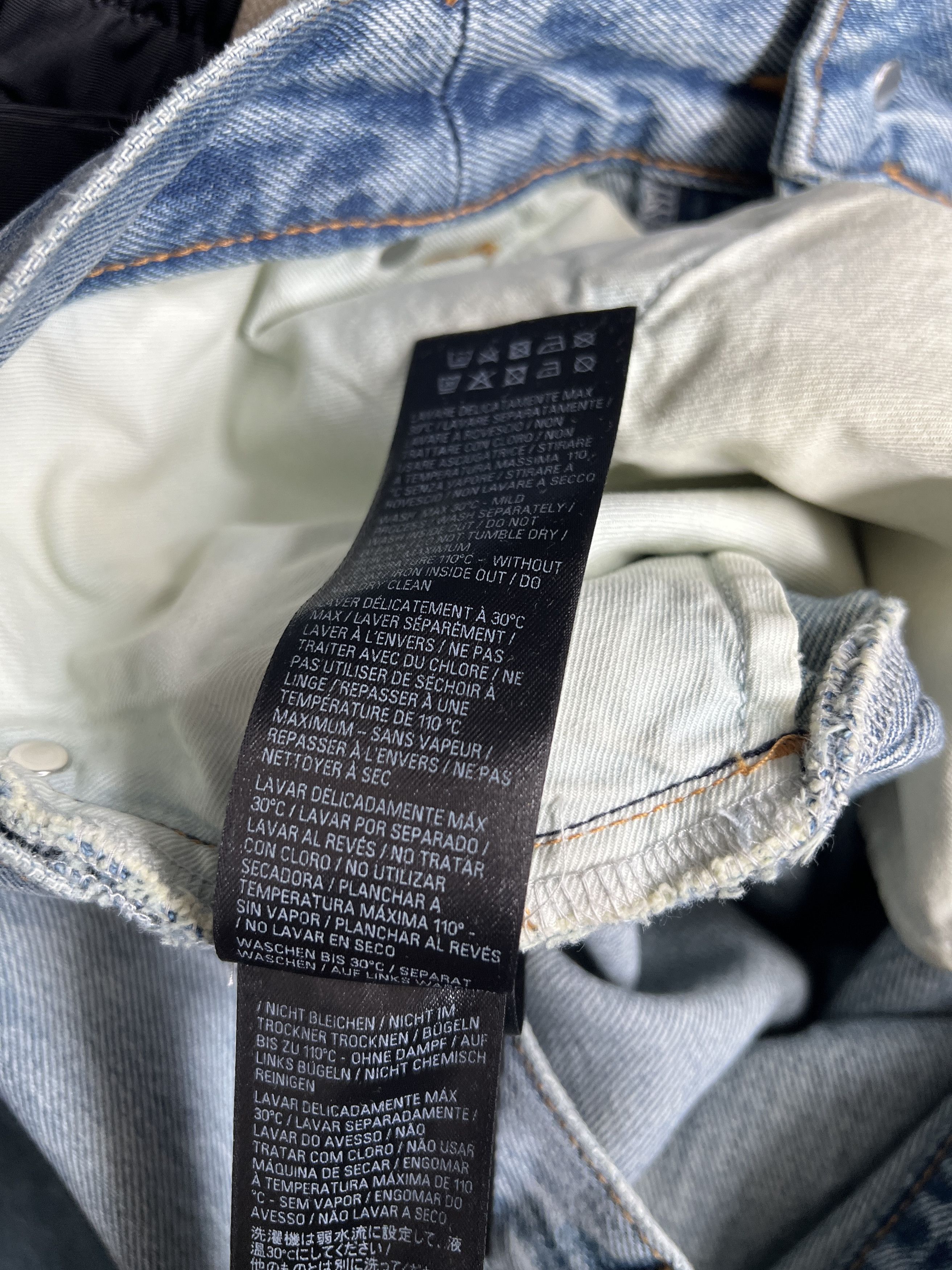 Balenciaga Balenciaga Blue Baggy Jeans Size US 30 / EU 46 - 14 Thumbnail