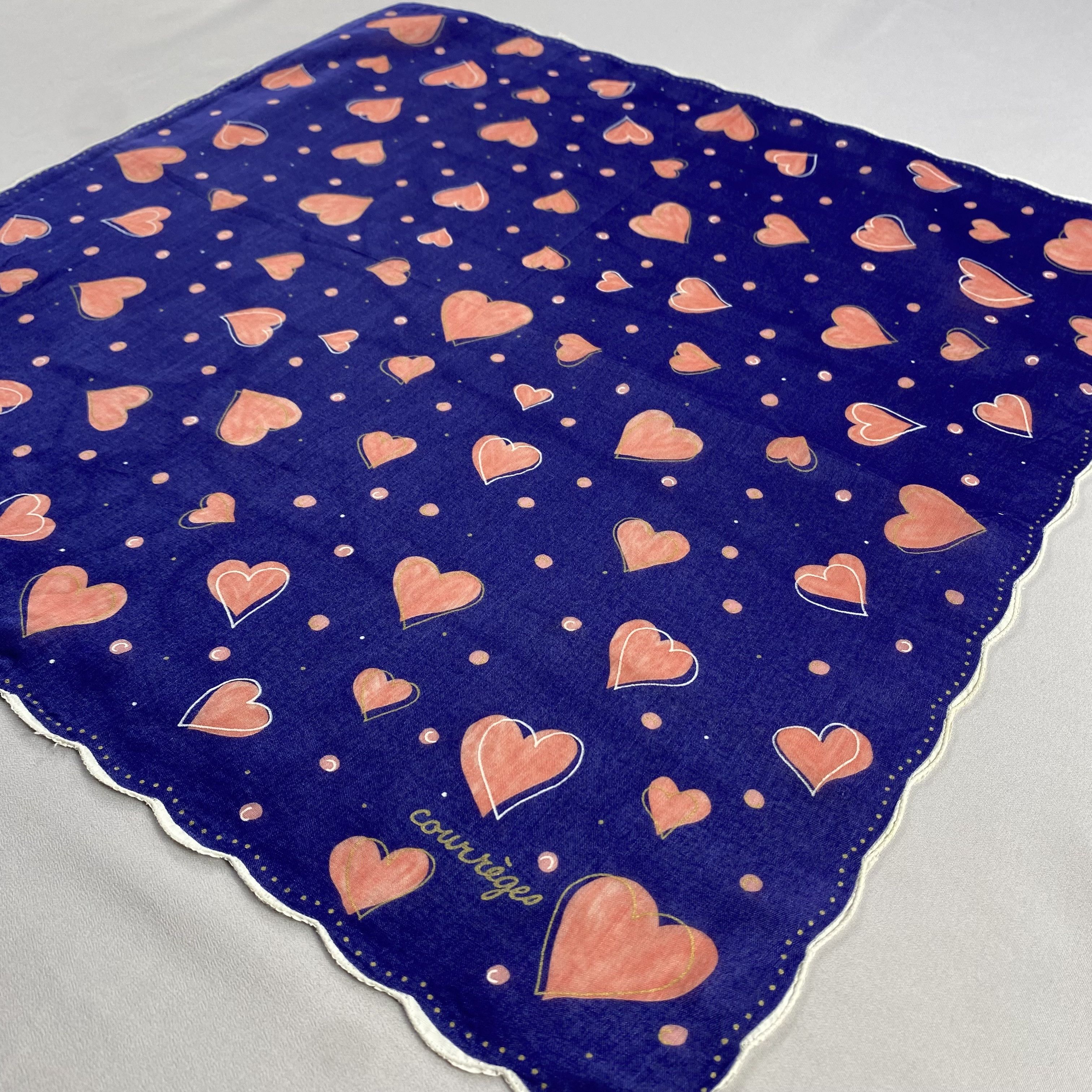 Courreges × Vintage Courreges Handkerchief / Neckerchief / Bandana-P1127 Size ONE SIZE - 2 Thumbnail