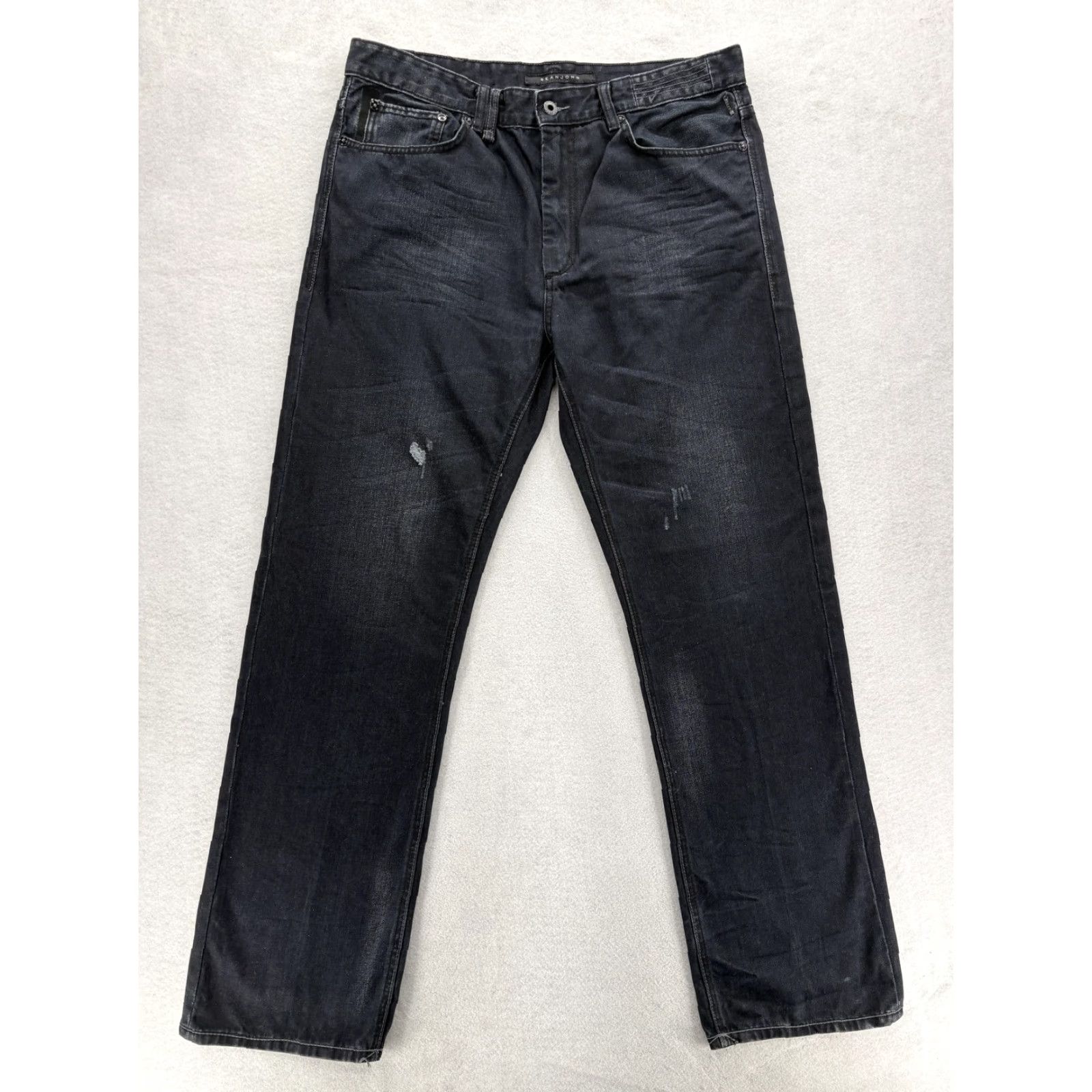 Sean John VINTAGE Sean John Hamilton Jeans Mens 36x32 Black Straight Denim Hip Hop Y2K Size US 36 / EU 52 - 2 Thumbnail