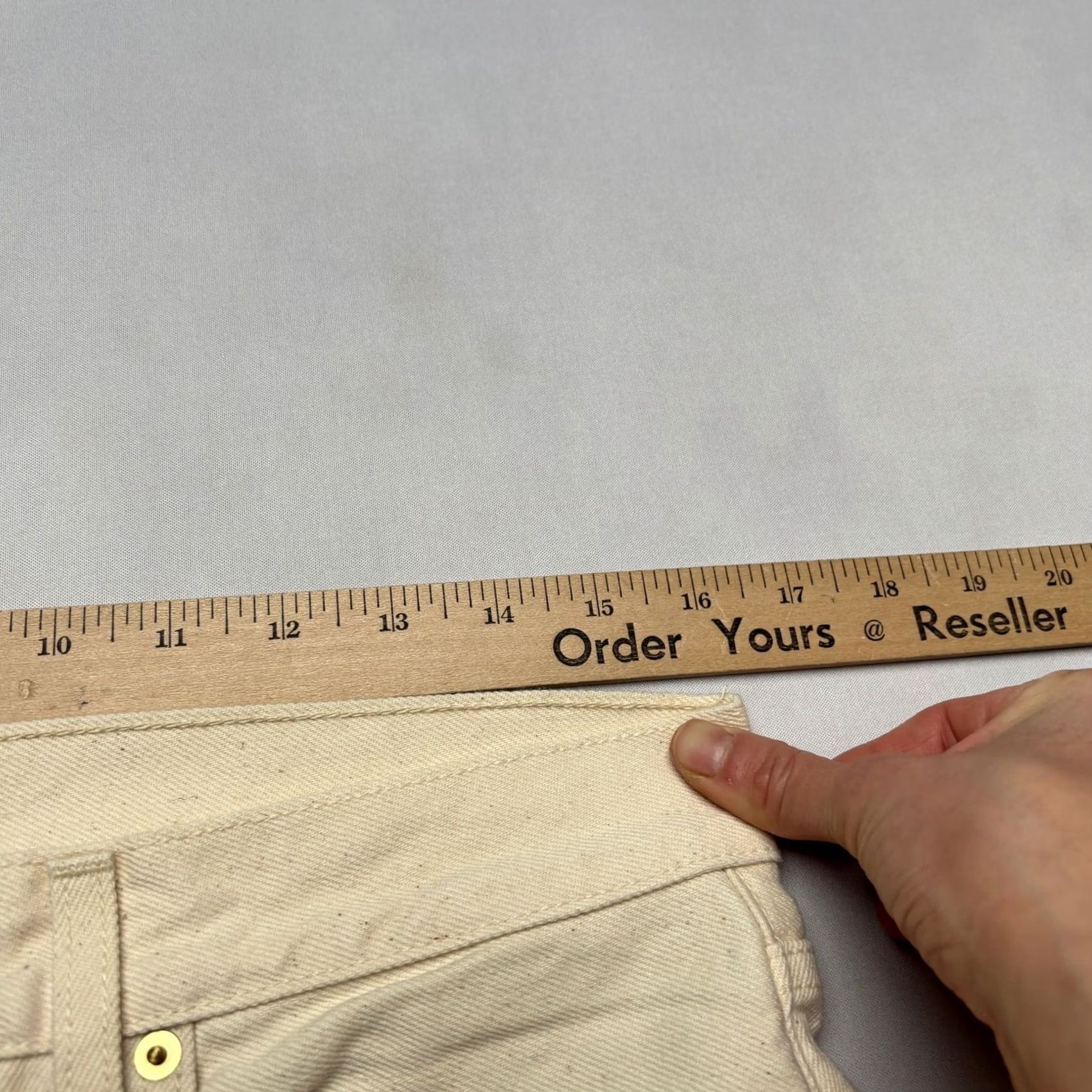 Sid Mashburn Sid Mashburn Jean Slim Straight 31x30 Natural Rinse Denim Mens Size US 31 - 6 Thumbnail