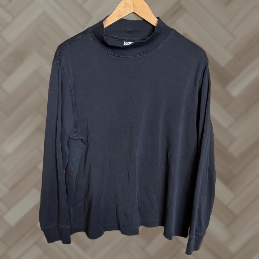 Lands' End Lands' End Cotton Black Turtleneck 1X Long Sleeve Blouse Womens Plus Short Formality? Size XL / US 12-14 / IT 48-50 - 1 Thumbnail