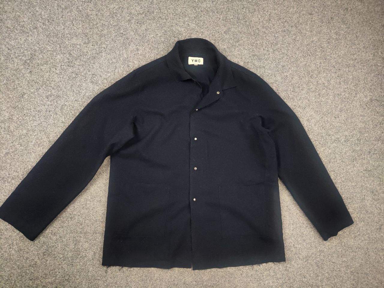 YMC YMC You Must Create Design Navy Thin wool overshot jacket Size US XL / EU 56 / 4 - 8 Thumbnail