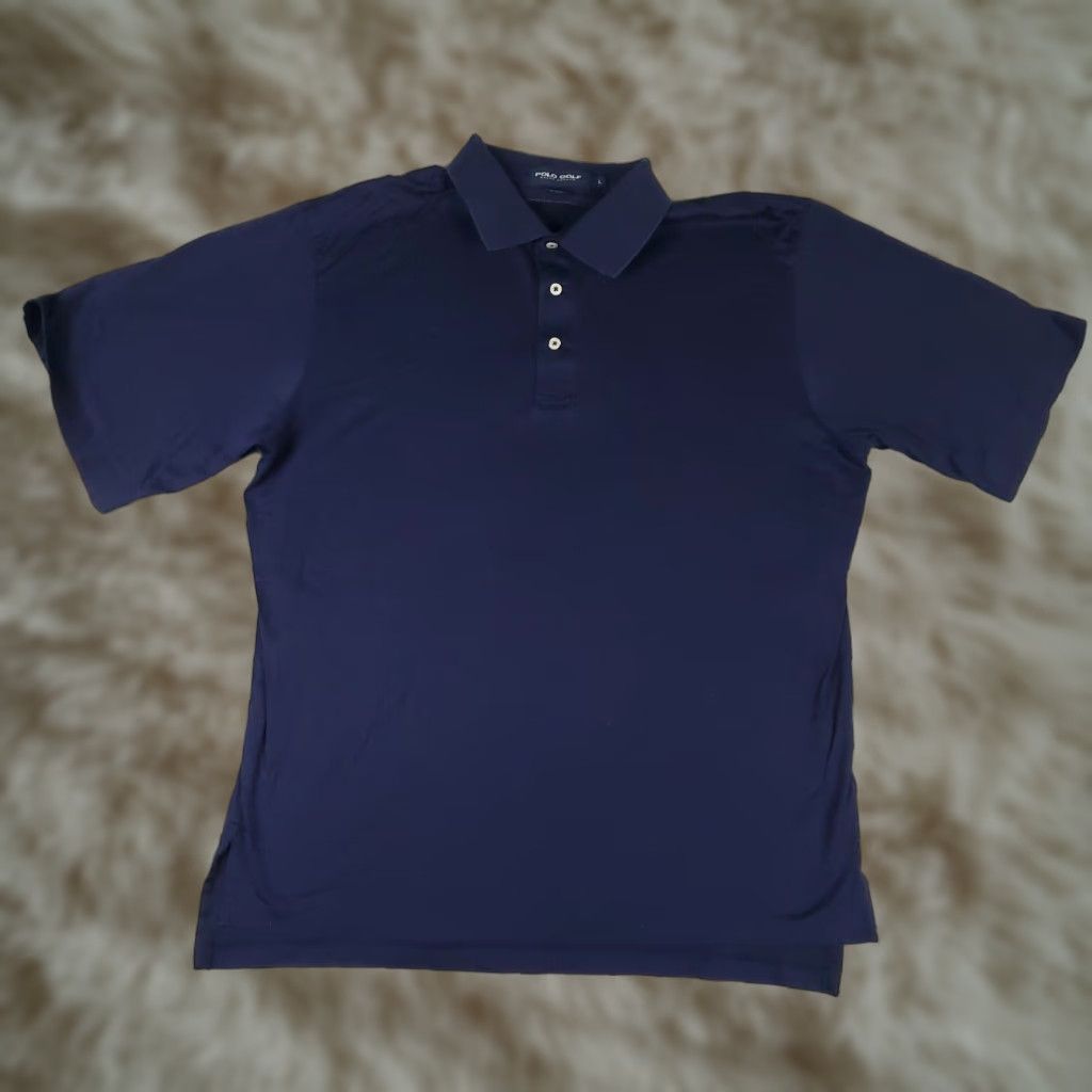 Ralph Lauren Ralph Lauren Polo Shirt Casual Mens Large Blue Short Sleeve Cotton Classic Preppy Size US L / EU 52-54 / 3 - 1 Thumbnail