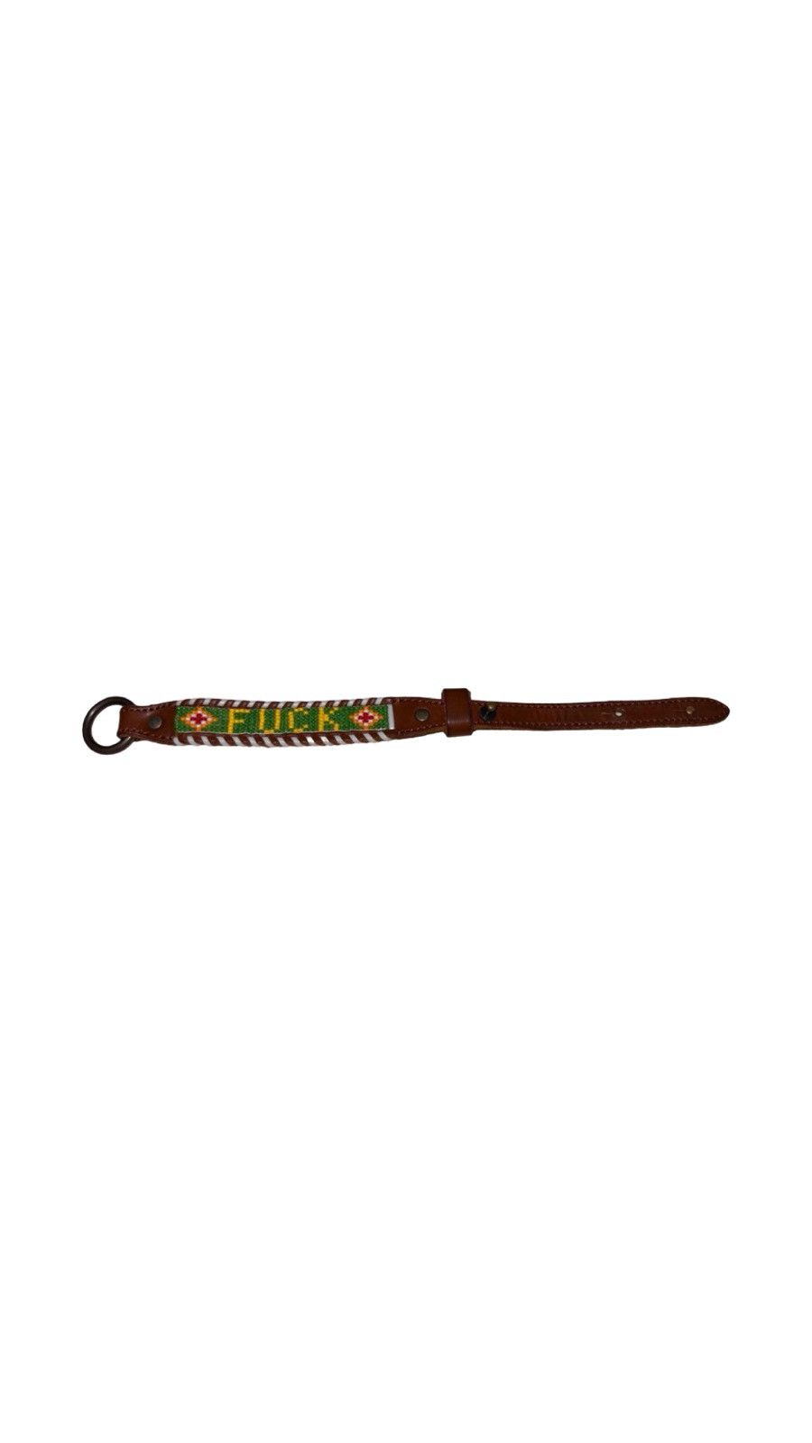 Hysteric Glamour Beaded Fuck Leather Bracelet Size ONE SIZE - 3 Thumbnail